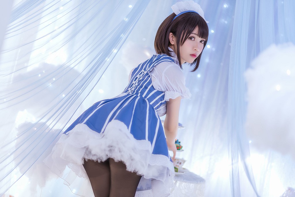 鳗鱼霏儿《加藤惠+女仆+兽耳+樱桃之恋》  [Cosplay美女] 写真集[36P]