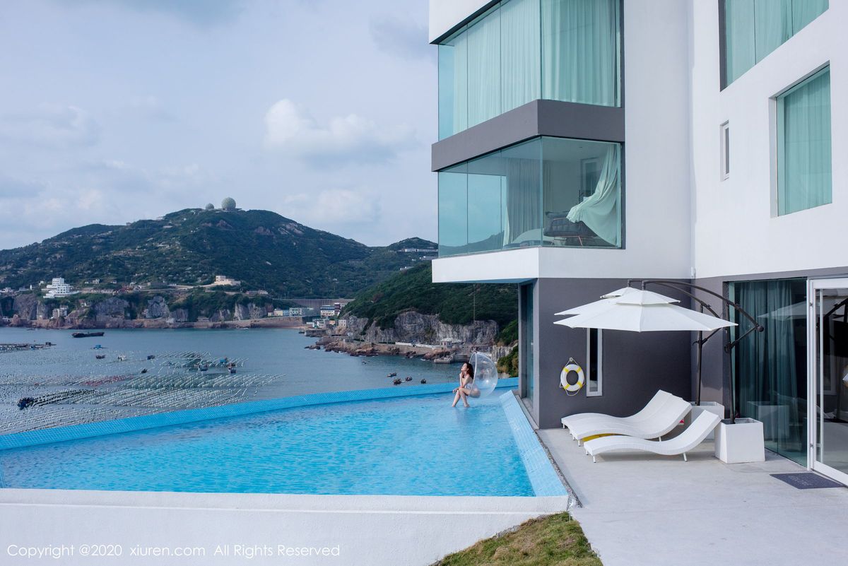 秀人网性感女神沈梦瑶白色蕾丝连体比基尼诱惑曼妙写真