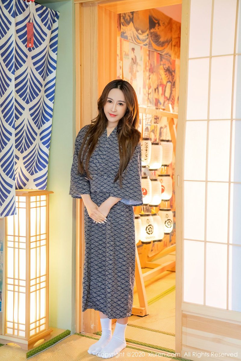 秀人网美女模特周井空日式和服白皙爆乳诱惑大尺度写真