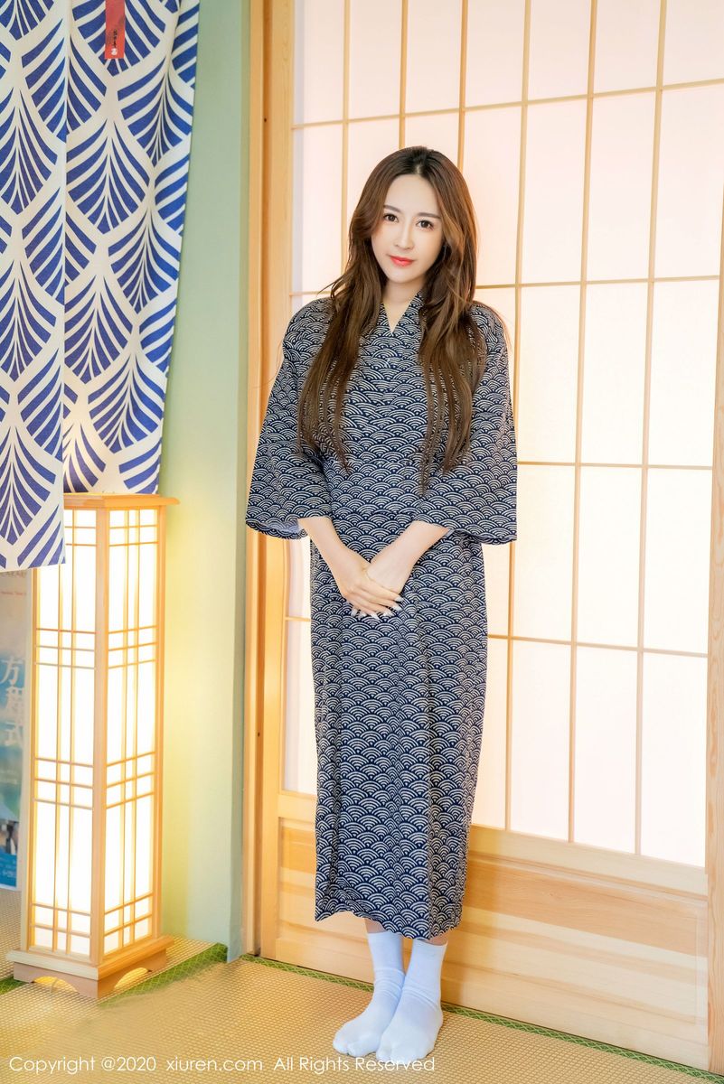 秀人网美女模特周井空日式和服白皙爆乳诱惑大尺度写真