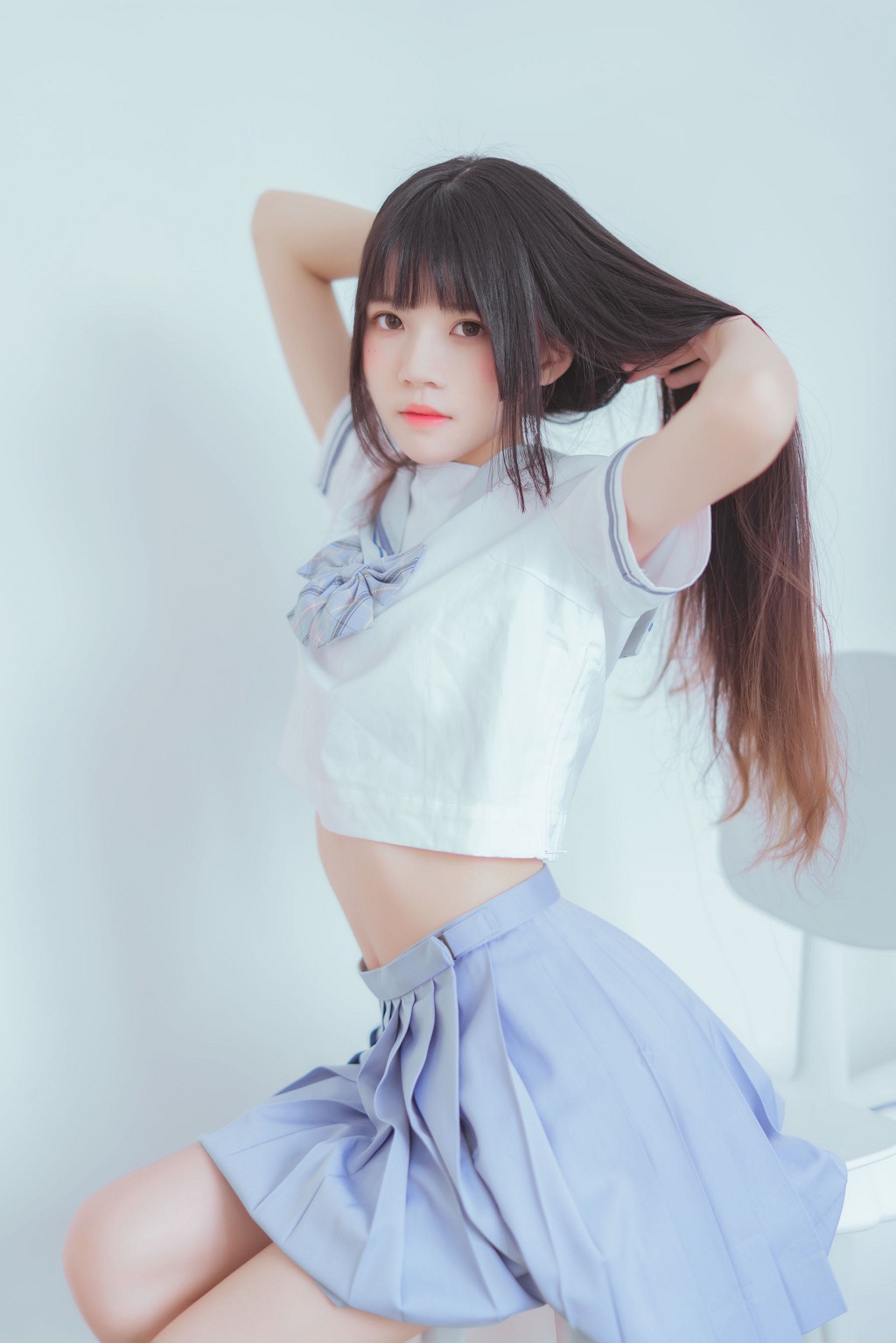 桜桃喵《校服黑丝》  [Cosplay美女] 写真集[49P]