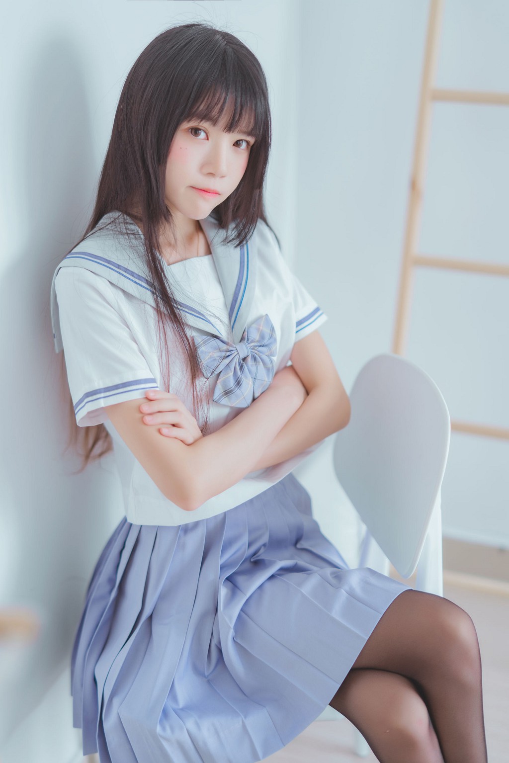 桜桃喵《校服黑丝》  [Cosplay美女] 写真集[49P]