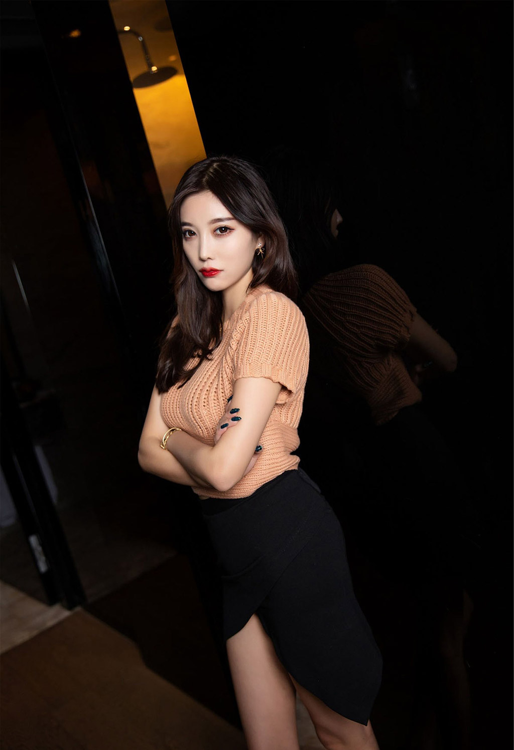 杨晨晨sugar镂空内衣短裙丝袜美腿