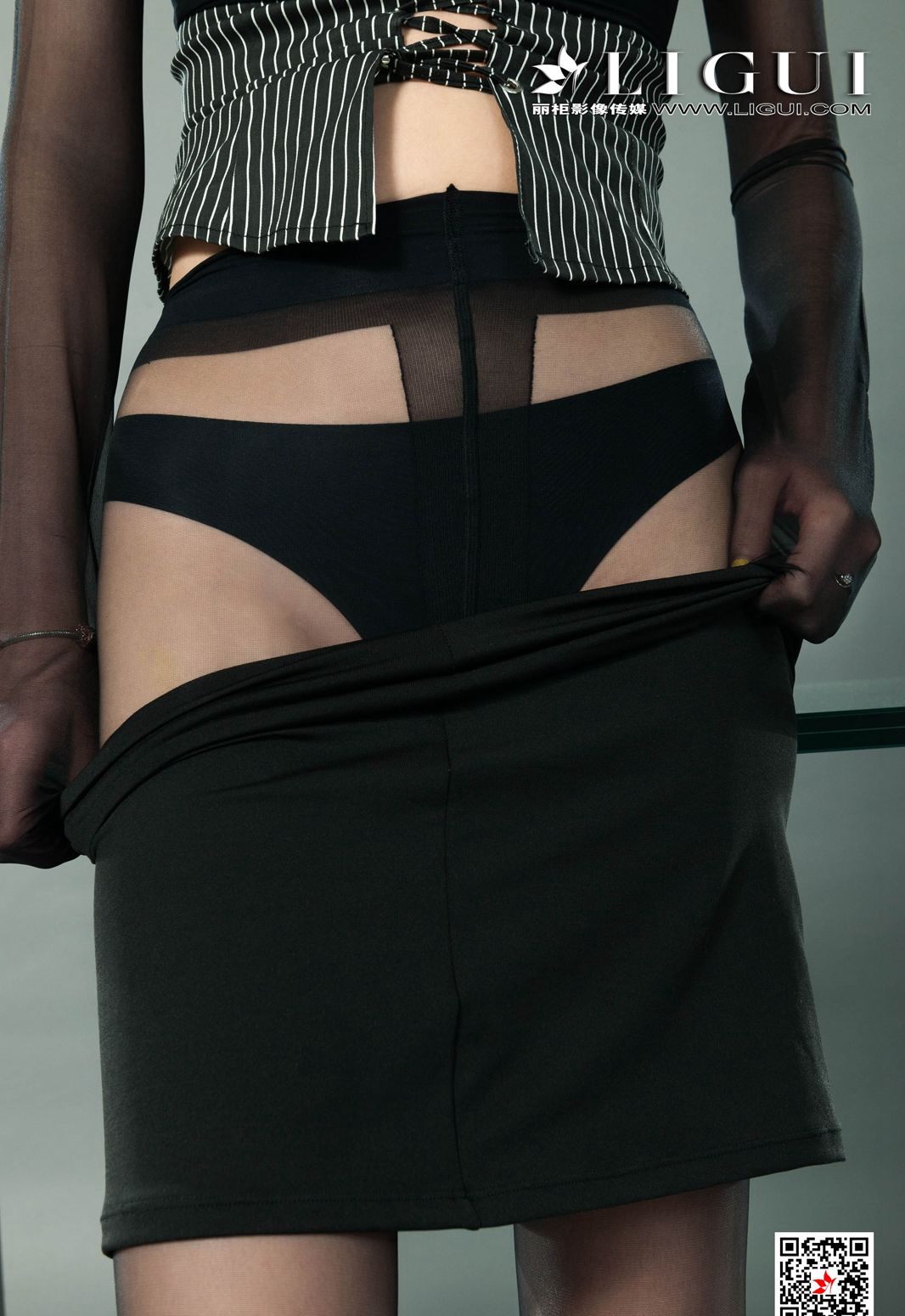 黑丝美腿丽柜美女模特性感情趣内衣高清套图