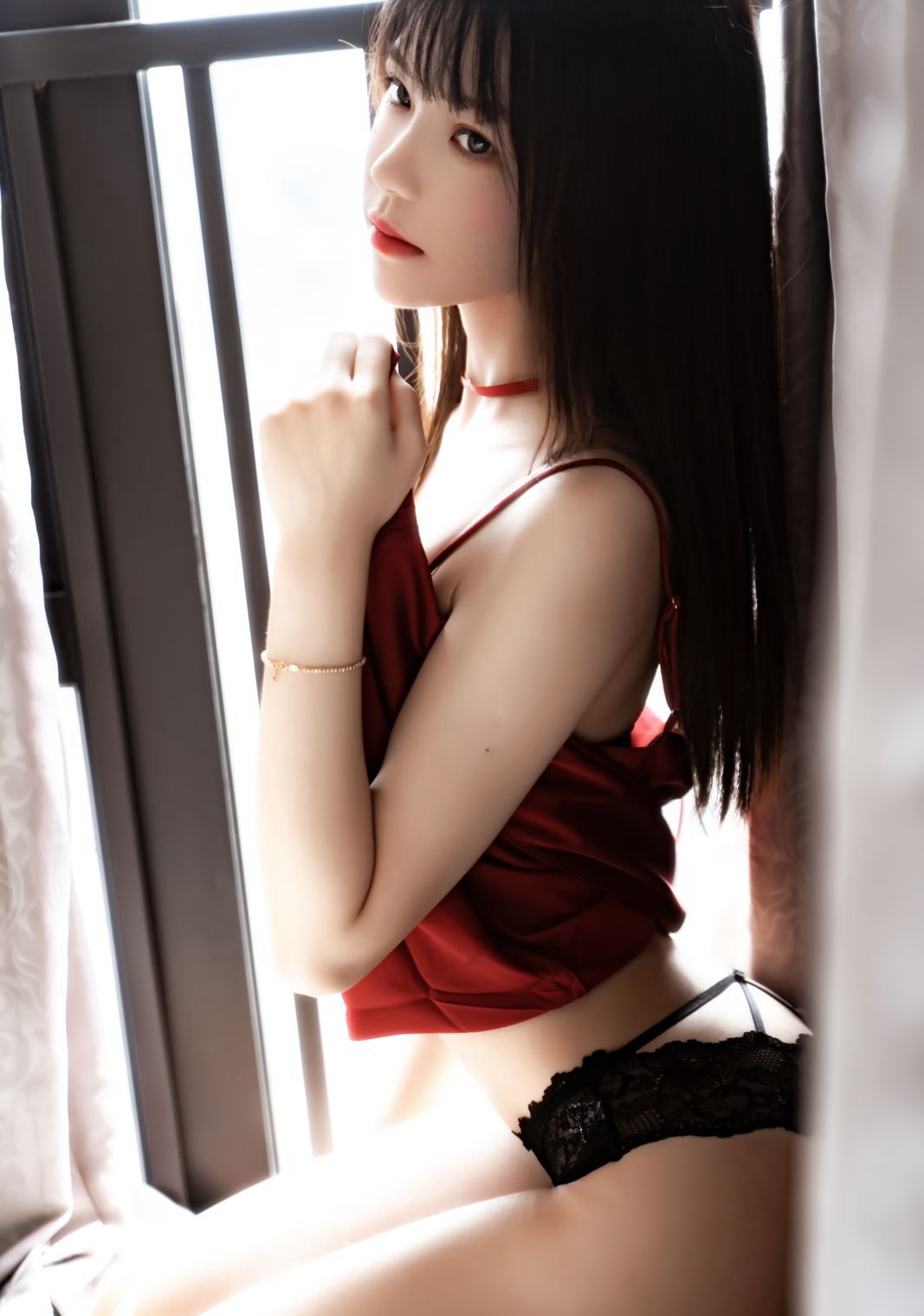 大尺度COS美女桜桃喵COSPLAY性感蕾丝内衣写真