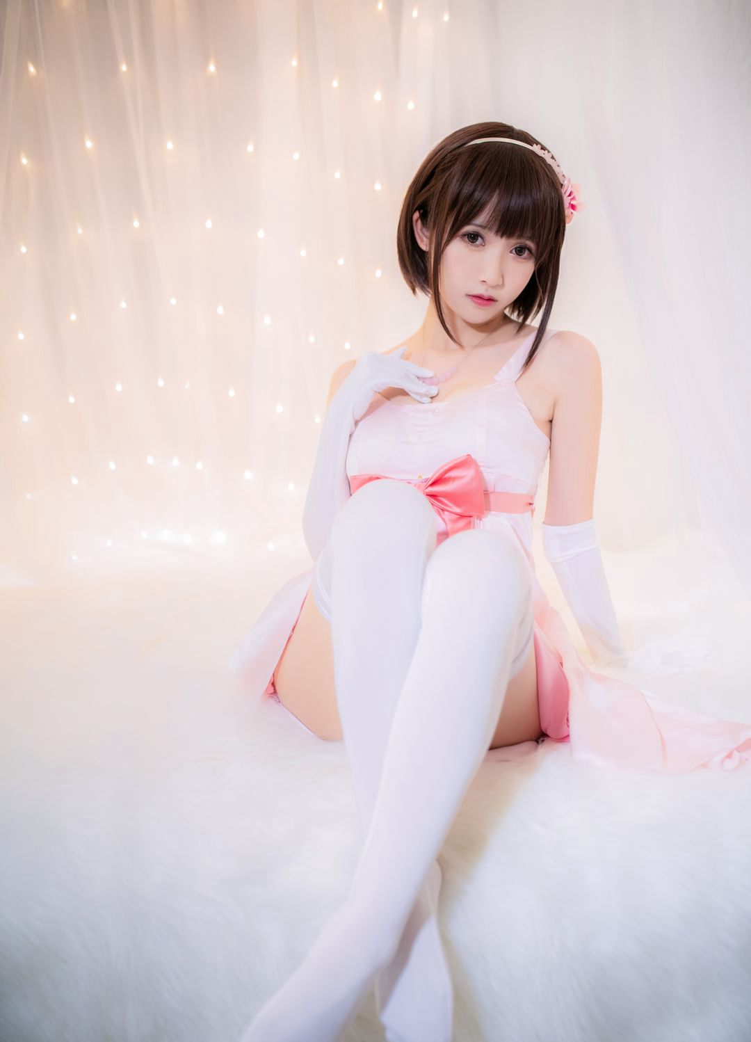 白银81cosplay超污18禁大尺度翘臀丁字裤白丝写真