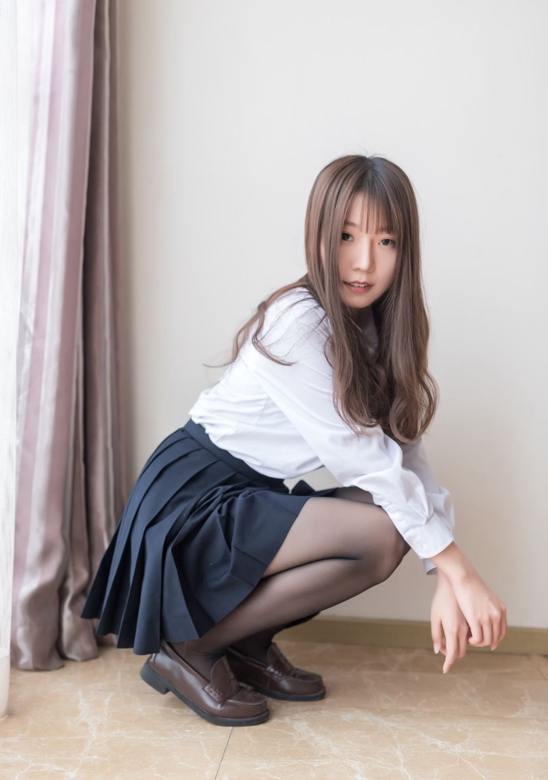 性感制服Cosplay美女大尺度香草喵露露黑丝图