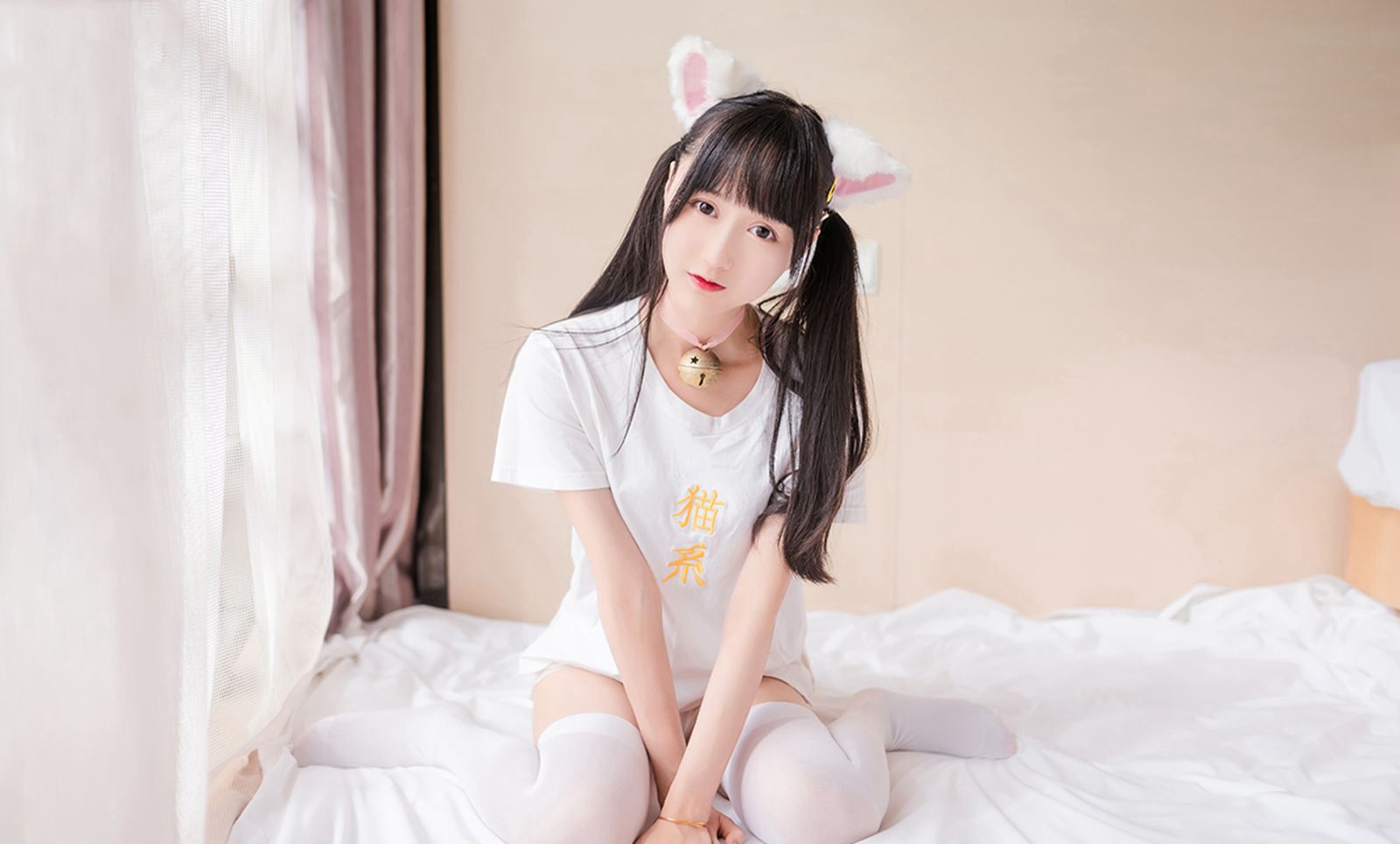 可爱jk白丝大尺度cos福利桜桃喵猫系白丝袜写真