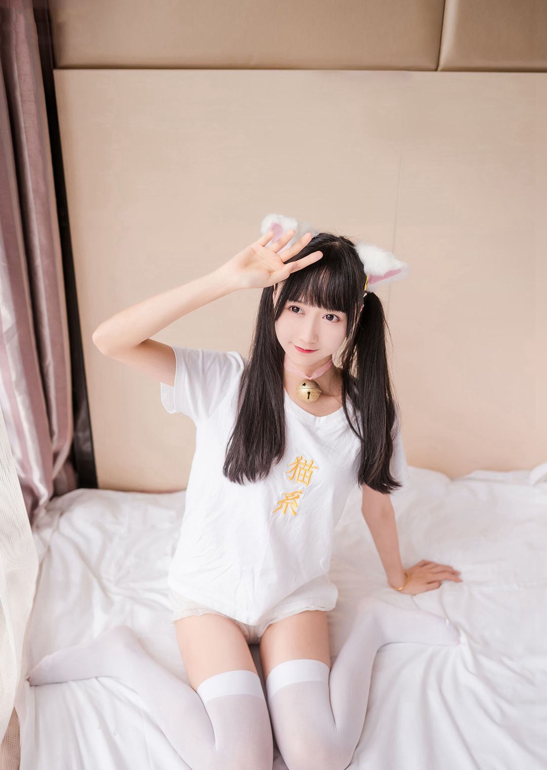 可爱jk白丝大尺度cos福利桜桃喵猫系白丝袜写真