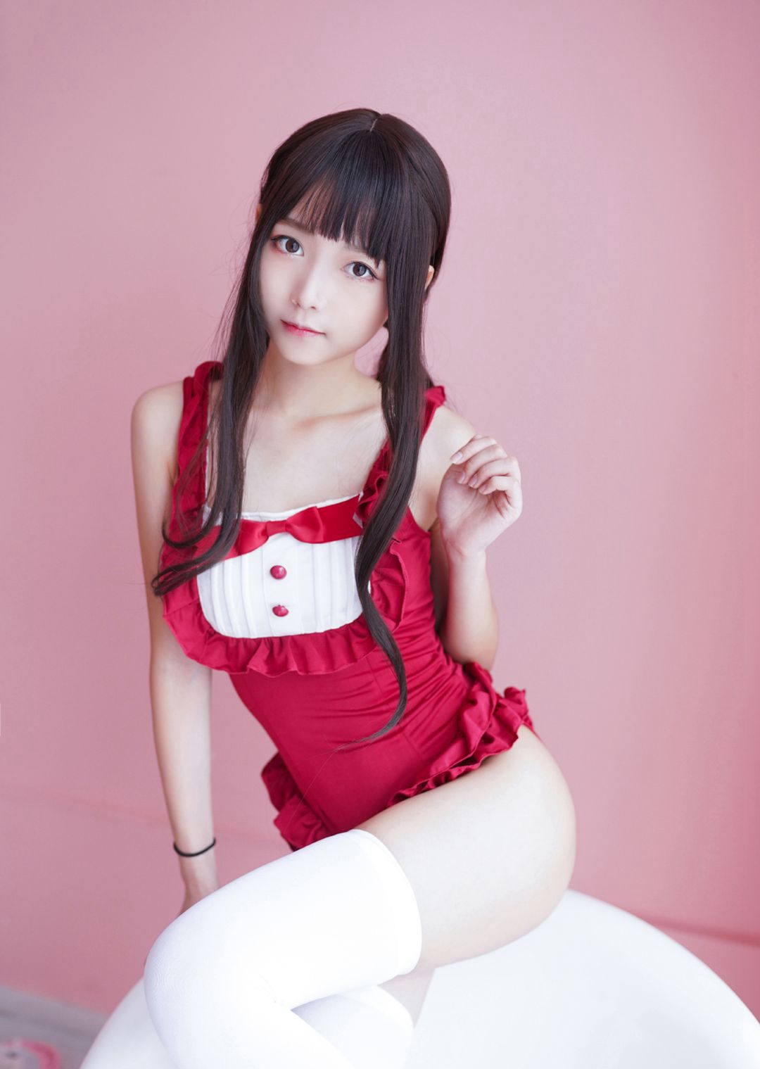 森萝财团白丝美女性感美腿大尺度Cosplay图