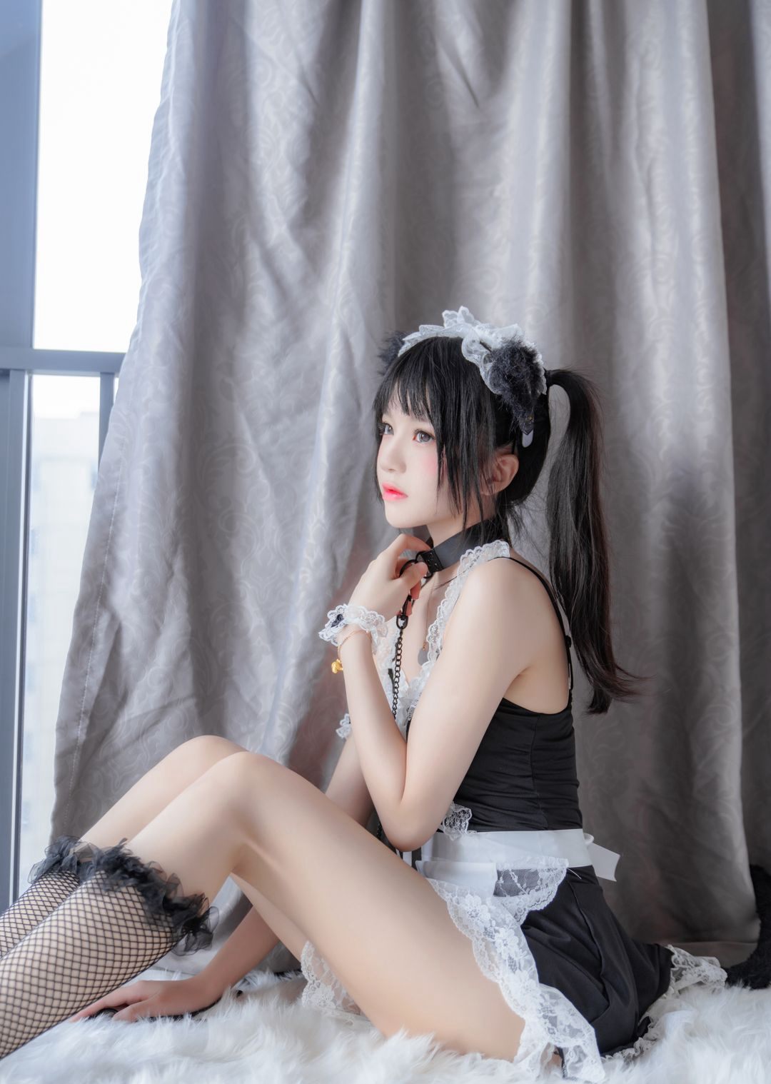 网袜白嫩美腿女仆装桜桃喵2020最新图片诱惑大尺度COSPLAY高清