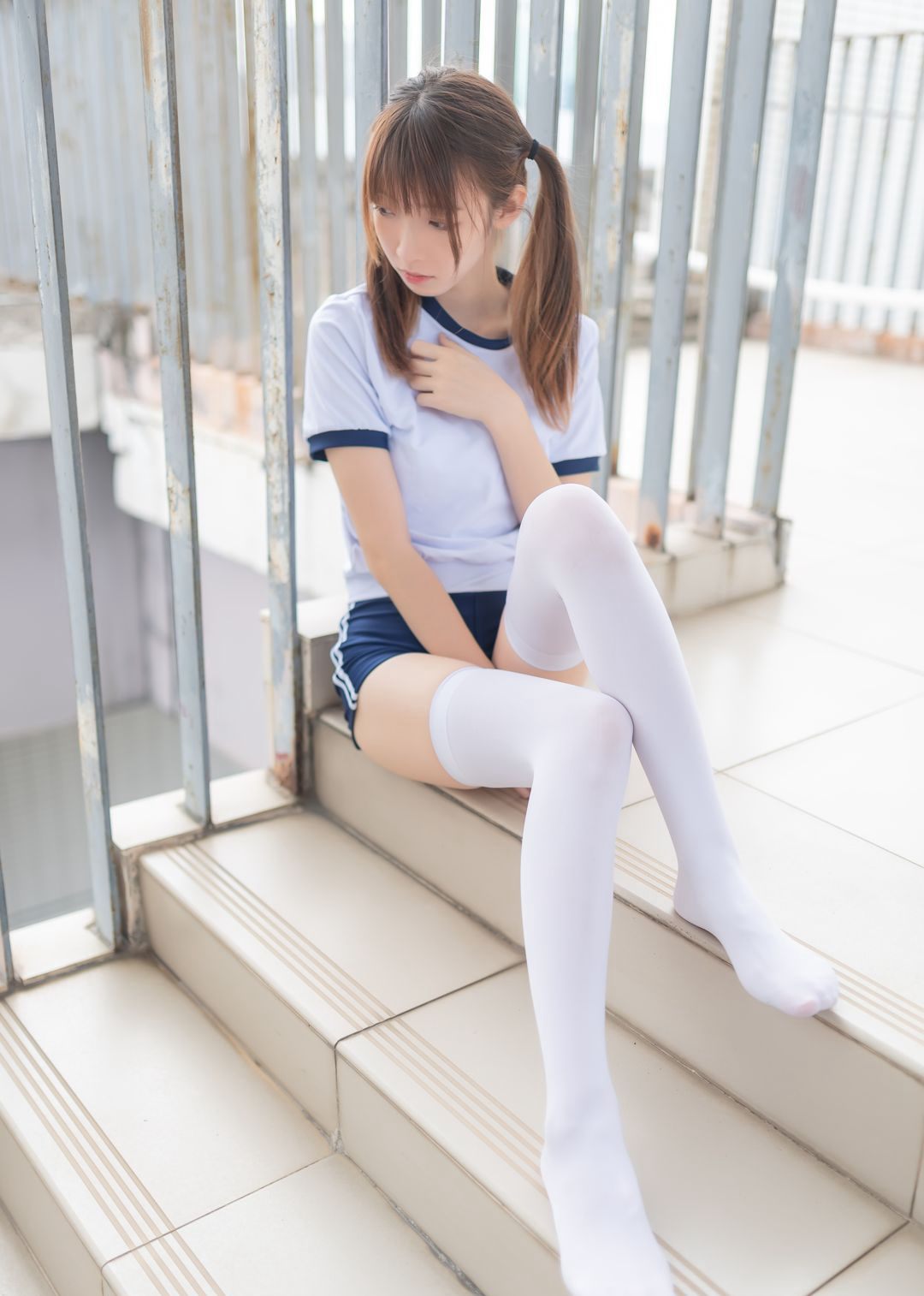 白丝jk美女喵糖映画性感长腿双马尾Cosplay美女