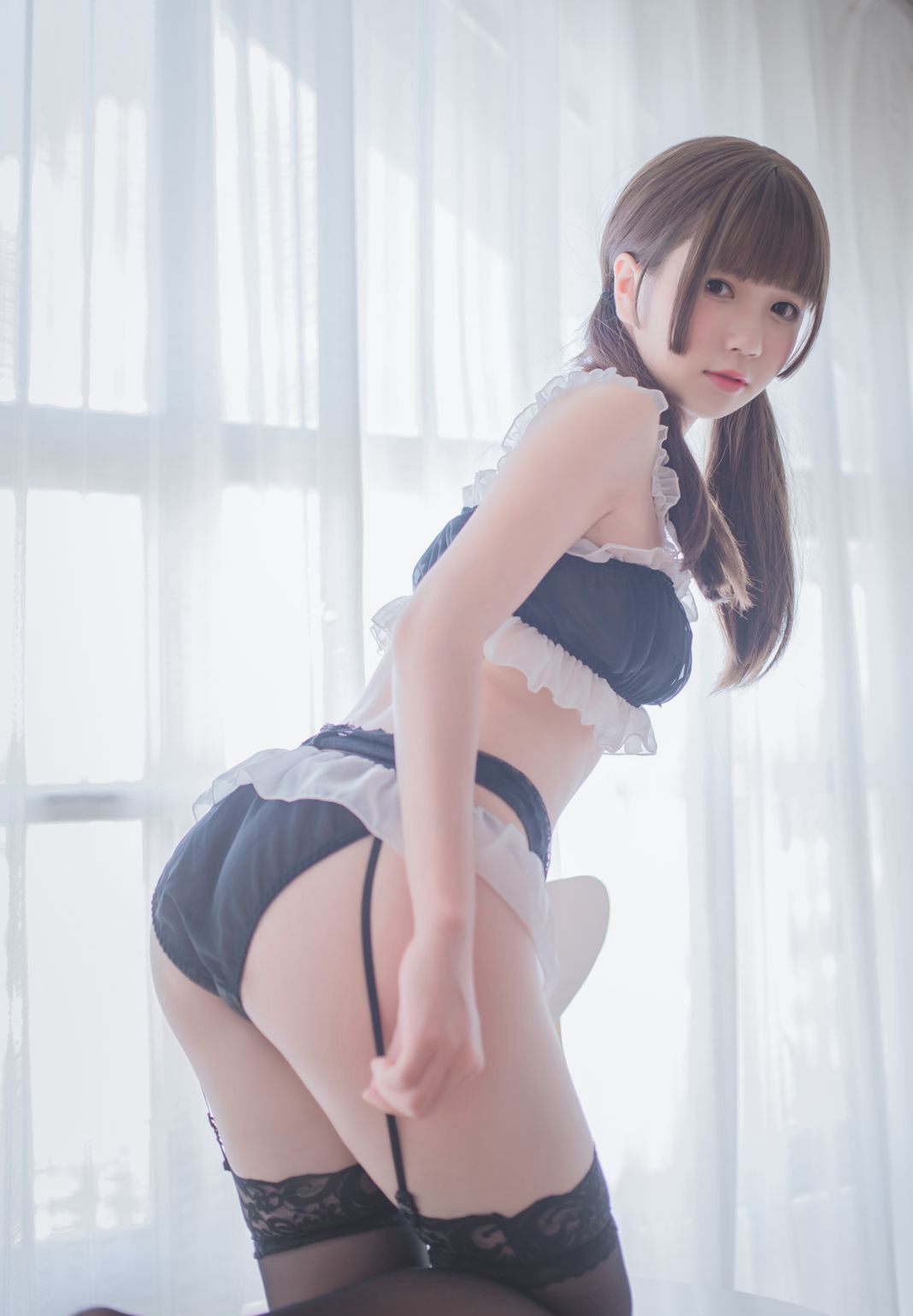 黑丝袜情趣jk白丝诱惑Cosplay性感蕾丝美腿大尺度福利