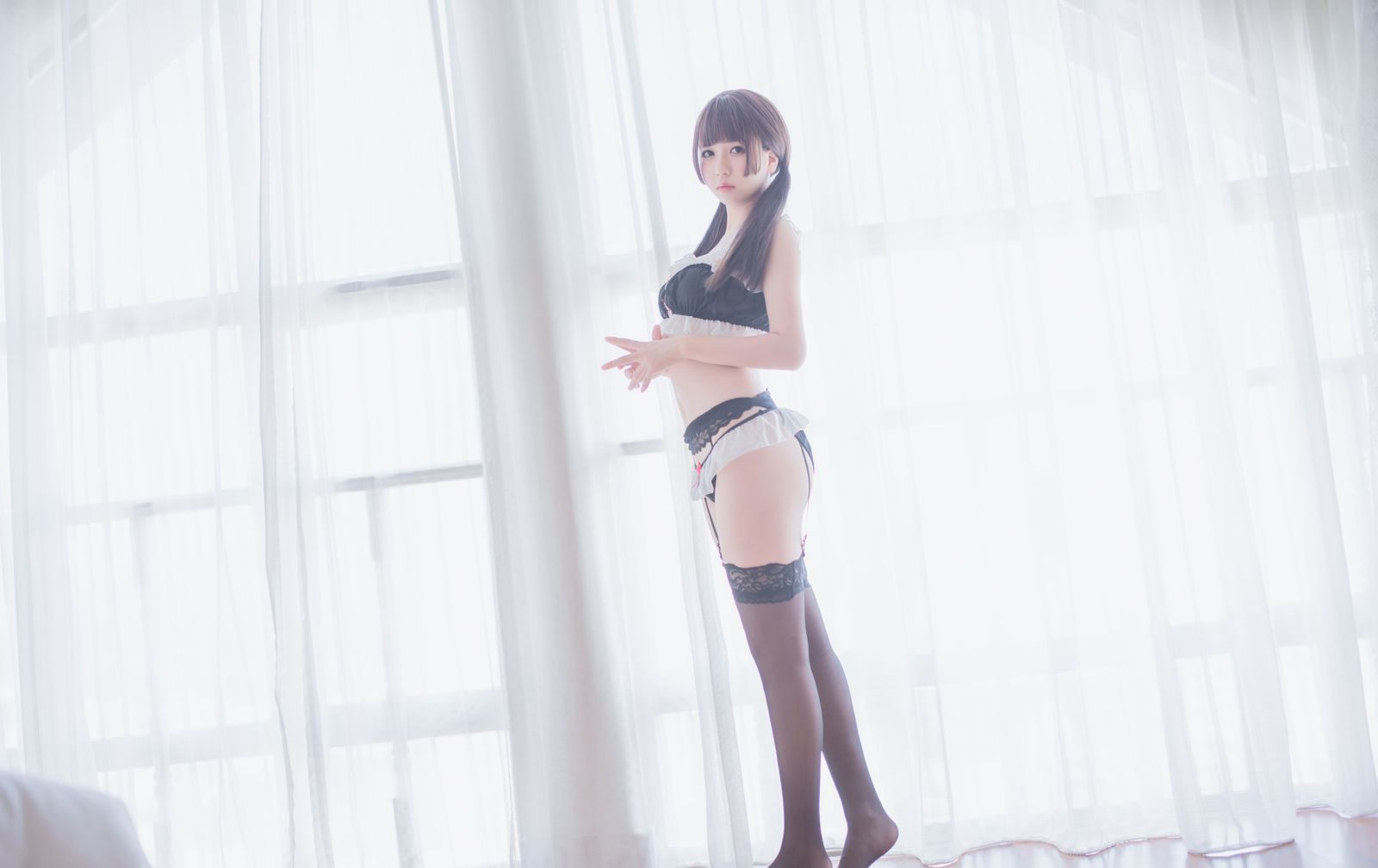 黑丝袜情趣jk白丝诱惑Cosplay性感蕾丝美腿大尺度福利