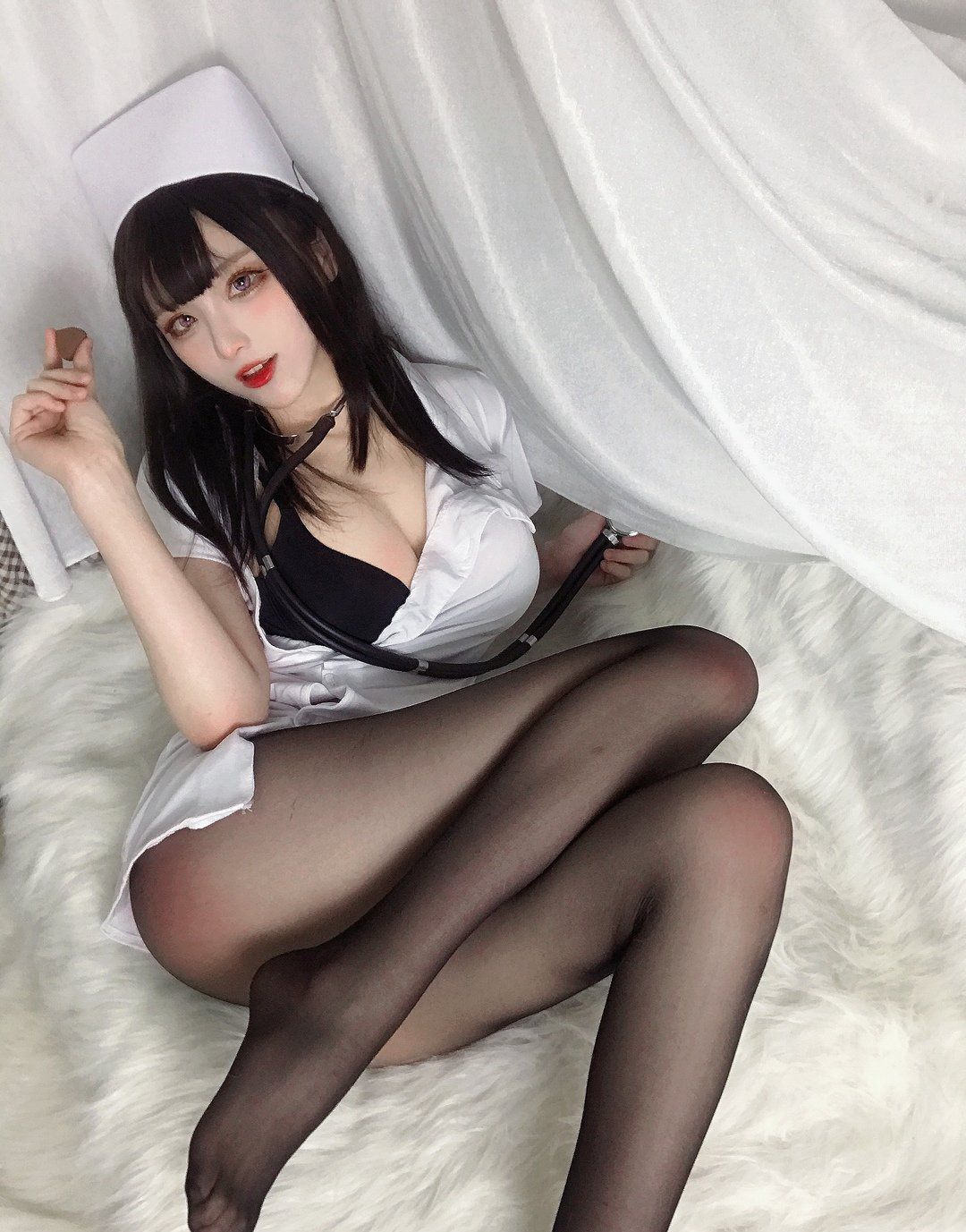 起司块wii黑丝性感护士装极品大奶美女大尺度污图诱惑Cosplay