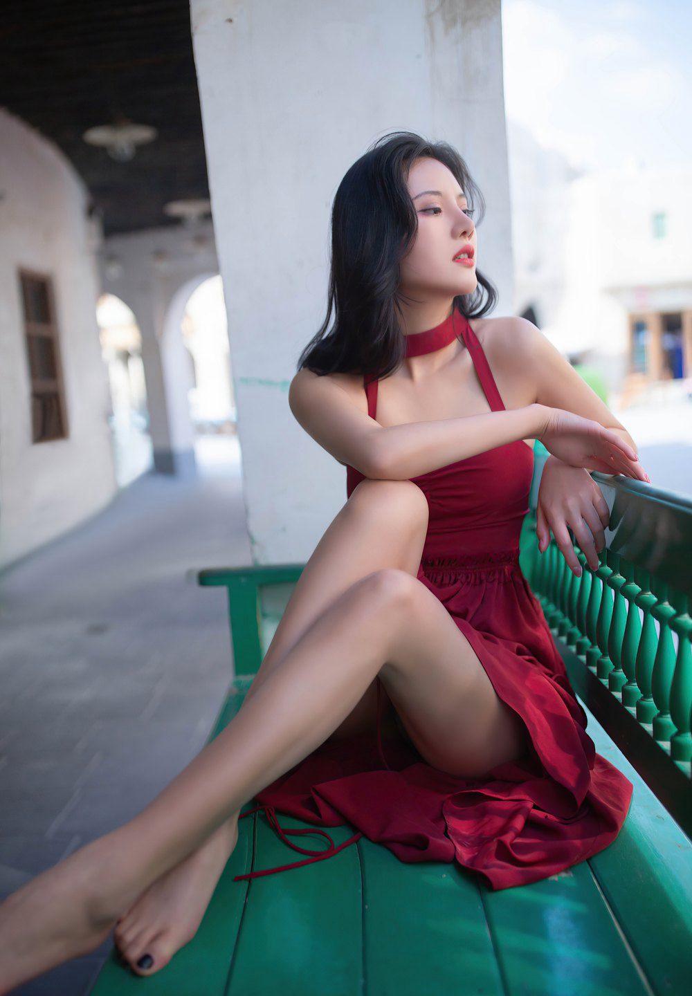 就是阿朱啊2020性感裸足诱惑美腿高清酒店风骚姿势