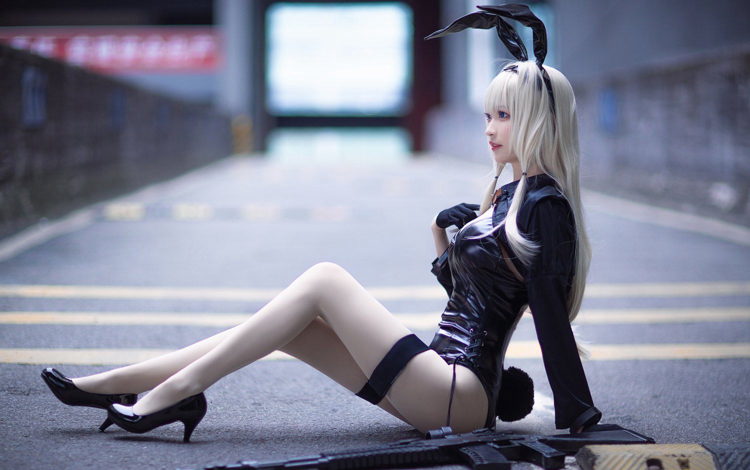 Cosplay美女南宫性感丝袜外拍大尺度写真