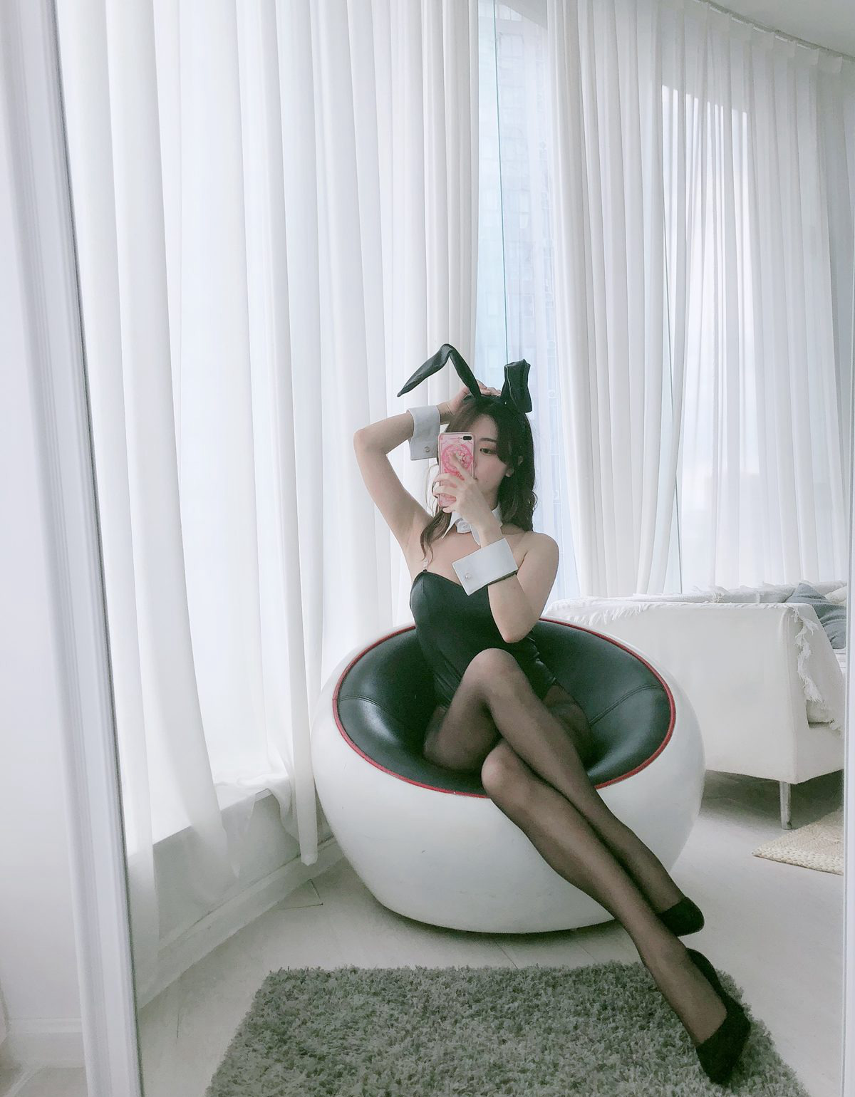 cosplay妹子黑川大尺度黑丝污图性感美腿JK