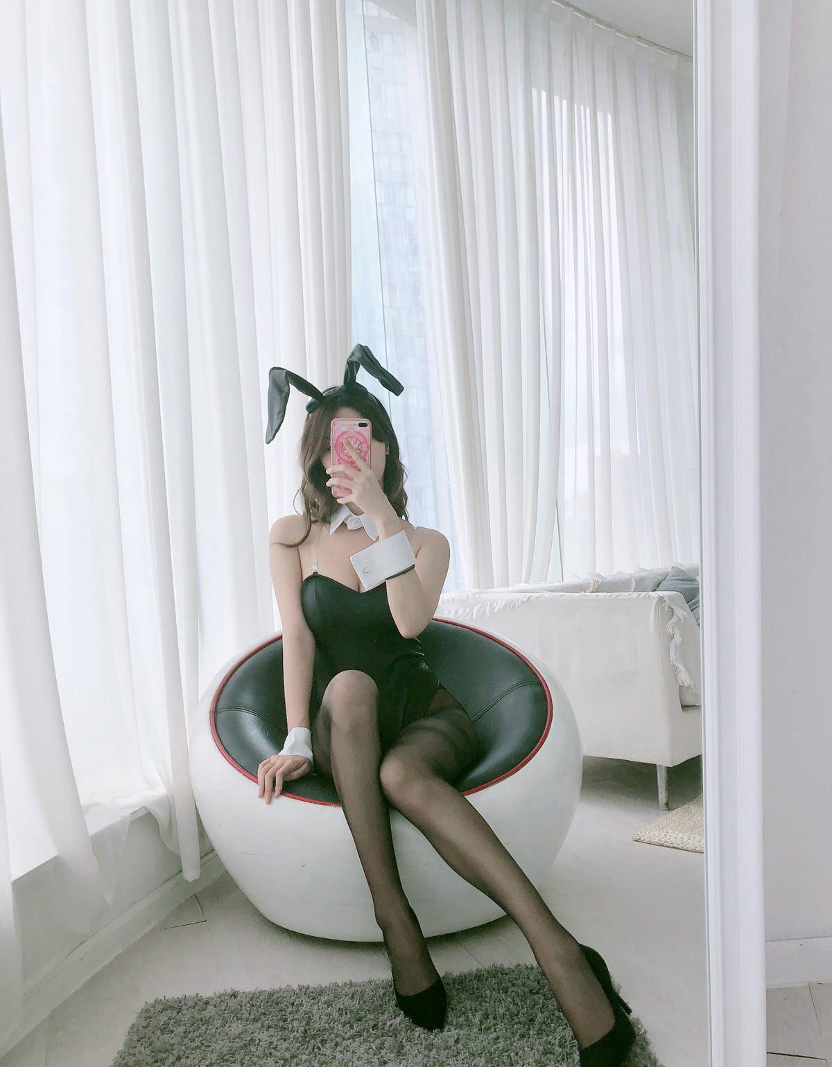 cosplay妹子黑川大尺度黑丝污图性感美腿JK