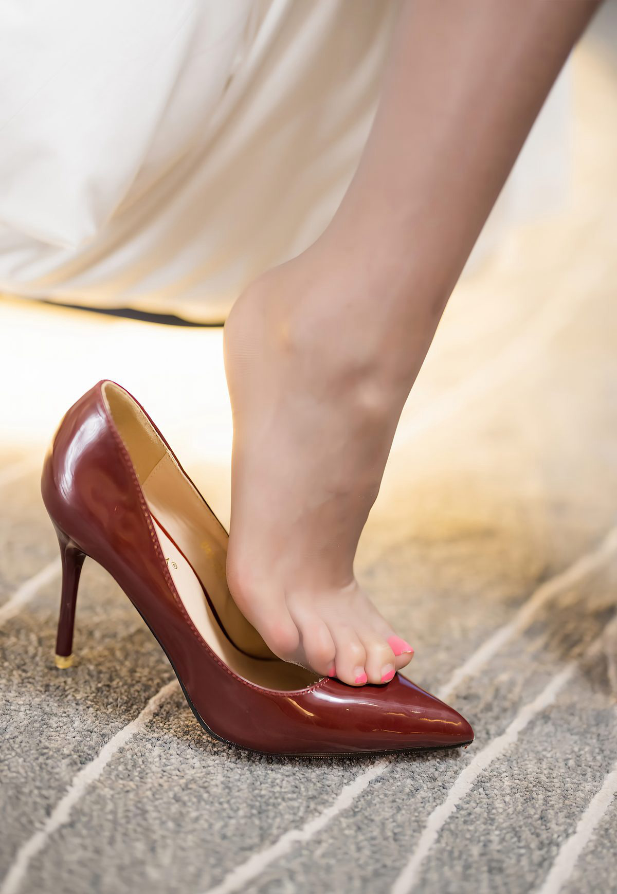 爱蜜社2020Jermy灰丝袜美腿白嫩玉足销魂尤物