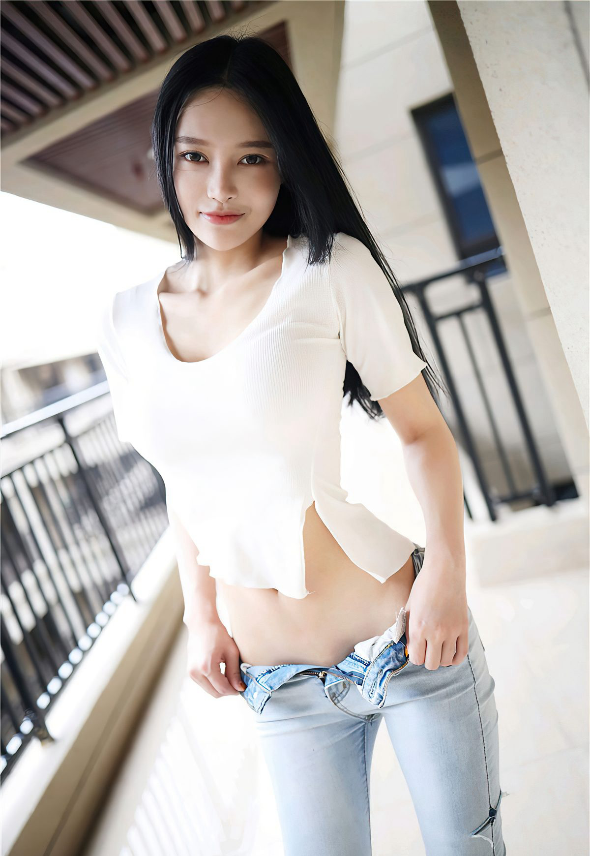 唐琪儿2021性感紧身牛仔裤诱惑翘臀撅臀诱惑套图写真