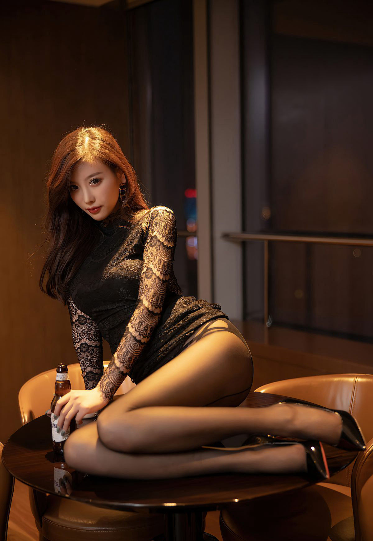 杨晨晨sugar火辣嫩模翘臀丁字裤黑丝袜高跟最新图集