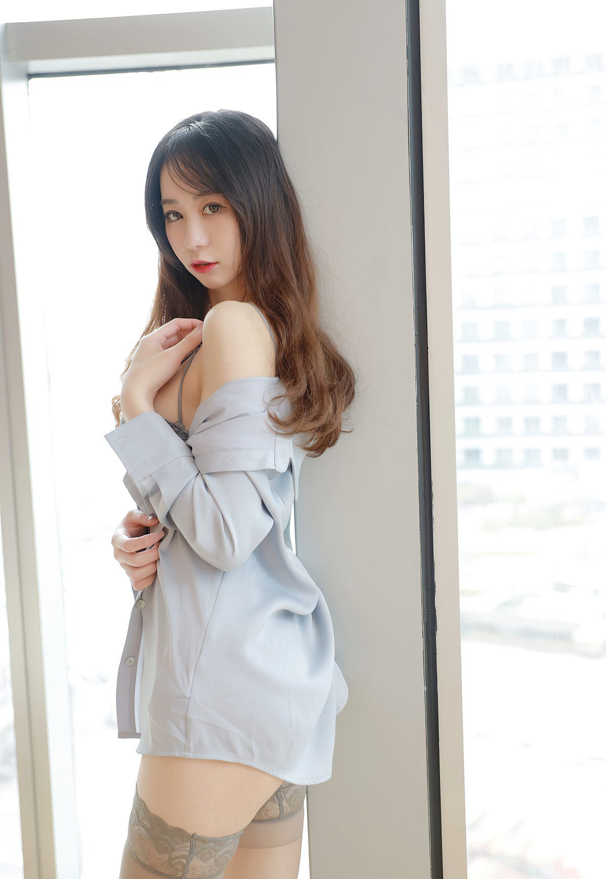 极品超薄灰丝性感蕾丝情趣内衣风骚高跟高翘臀姿势