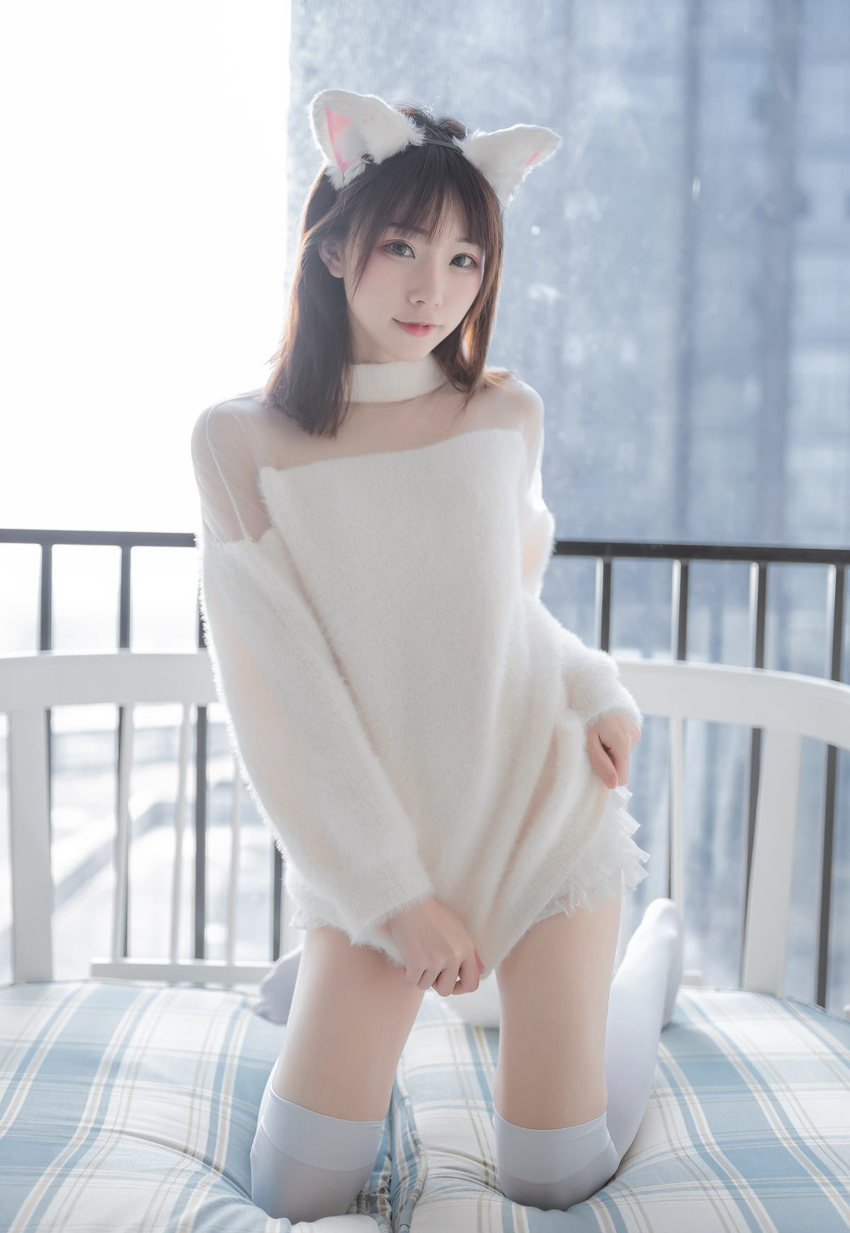 绮太郎白丝美腿大尺度美腿高清cosplay超污图