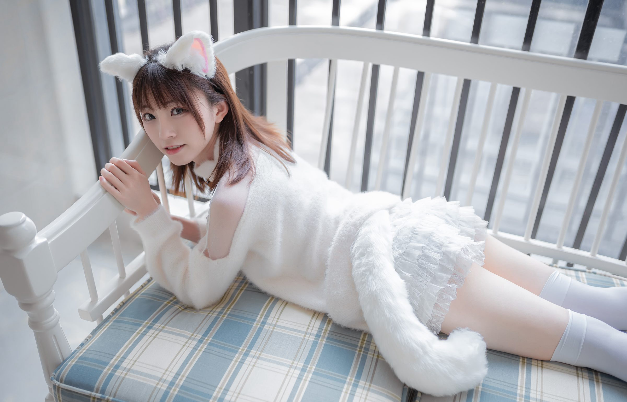 绮太郎白丝美腿大尺度美腿高清cosplay超污图