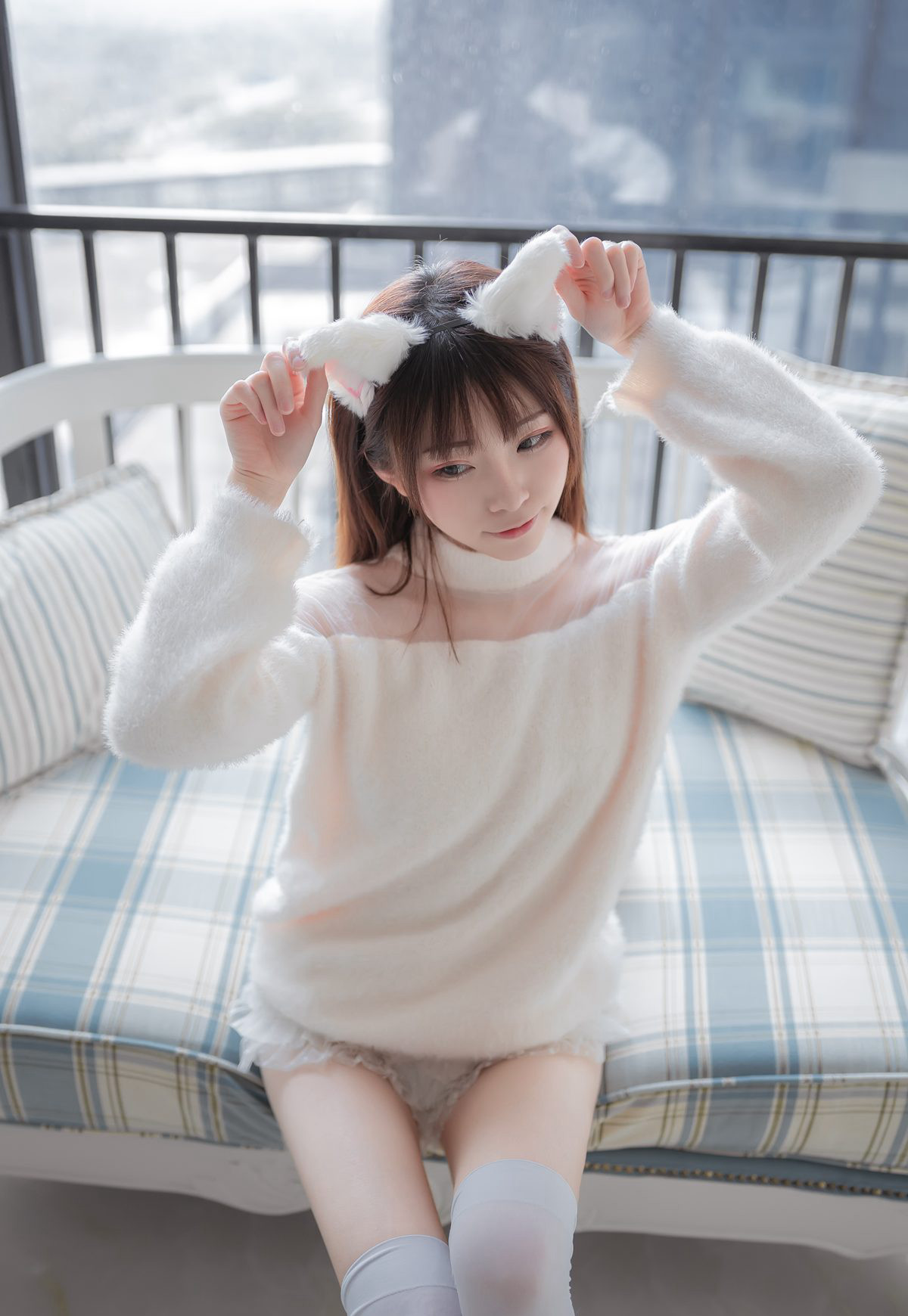 绮太郎白丝美腿大尺度美腿高清cosplay超污图