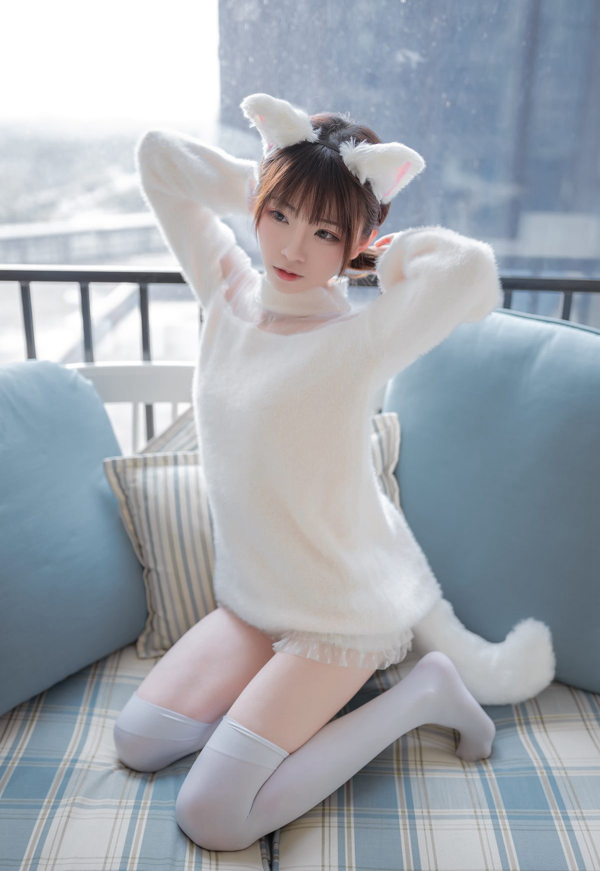 绮太郎白丝美腿大尺度美腿高清cosplay超污图