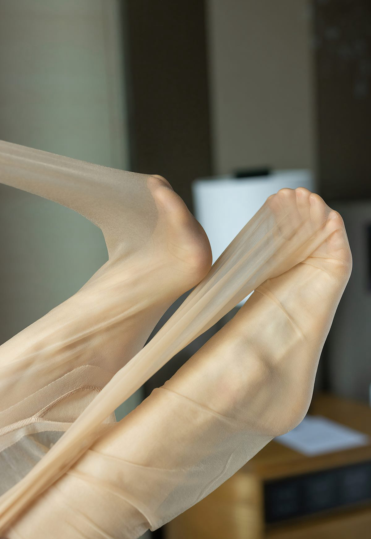 爱蜜社性感热裤小狐狸诱惑肉丝袜高清玉足极品美腿高跟