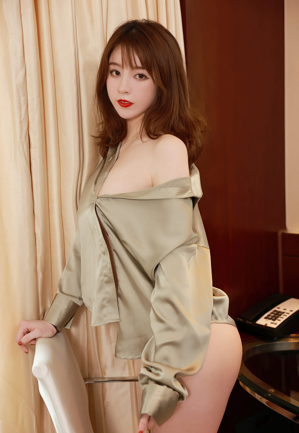 yoo优优白嫩美腿美少妇性感高跟凉鞋风骚白皙皮肤