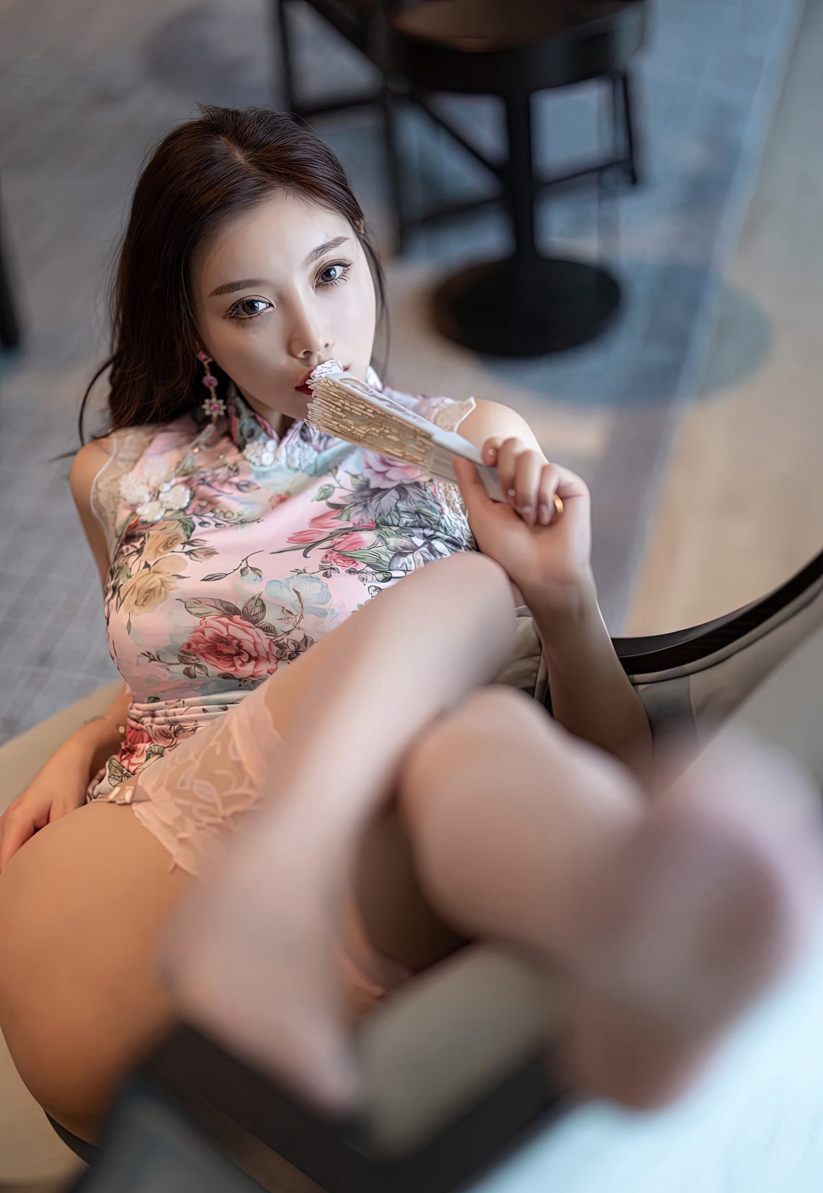 杨晨晨极品白丝玉足套图性感美腿丝袜诱惑丁字裤撅臀诱惑