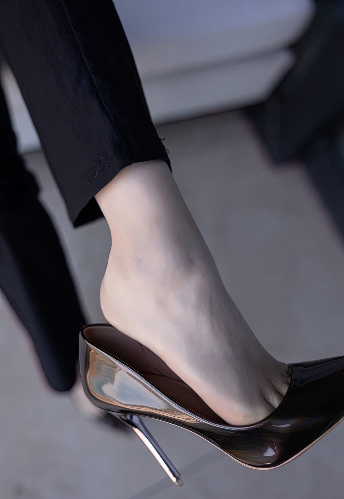 芝芝Booty性感紧身裤诱惑丁字裤完美高翘臀撅臀诱惑高跟写真