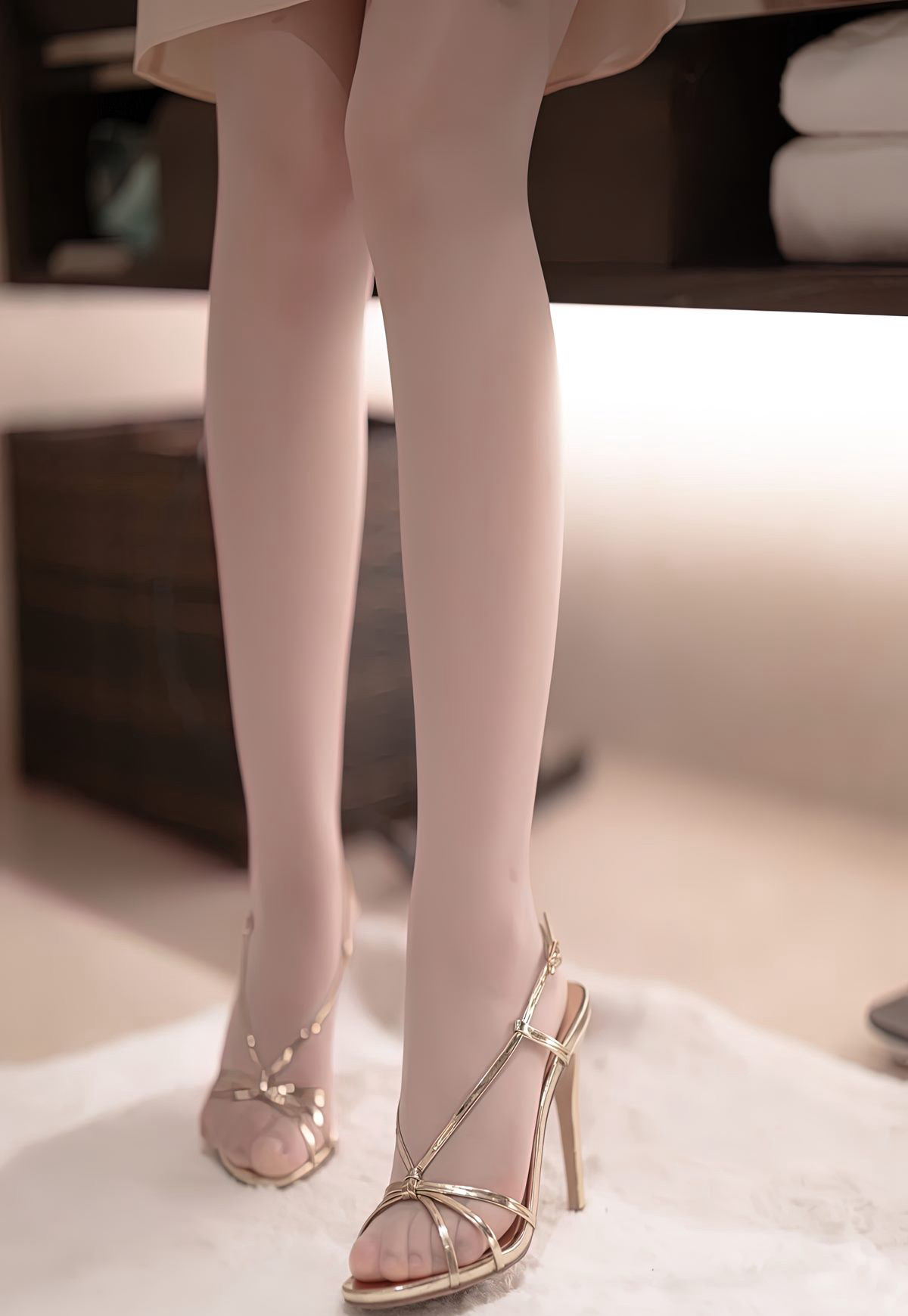 Cherry绯月樱肉丝袜高跟凉鞋极品美腿丝袜人体艺术