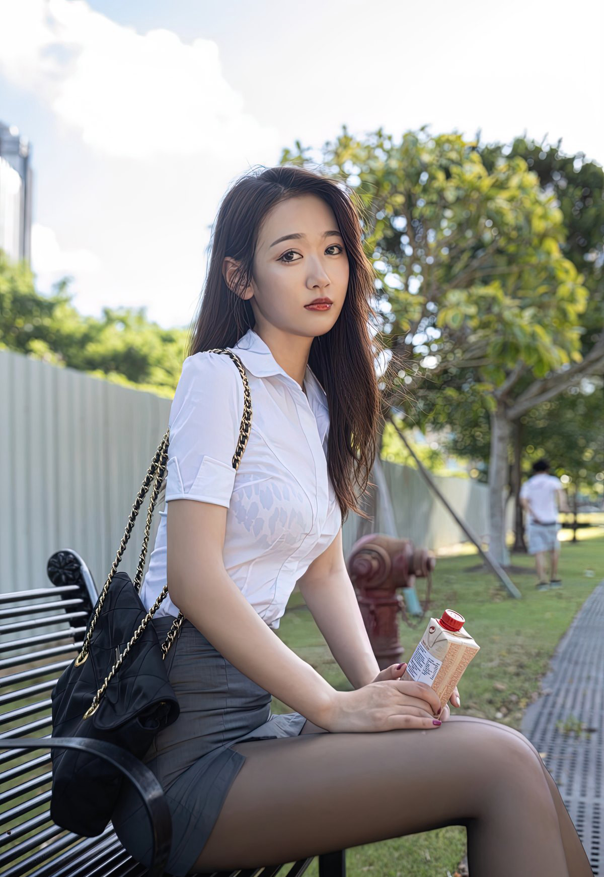 唐安琪极品秘书制服诱惑黑丝无内性感高翘臀丝袜美腿