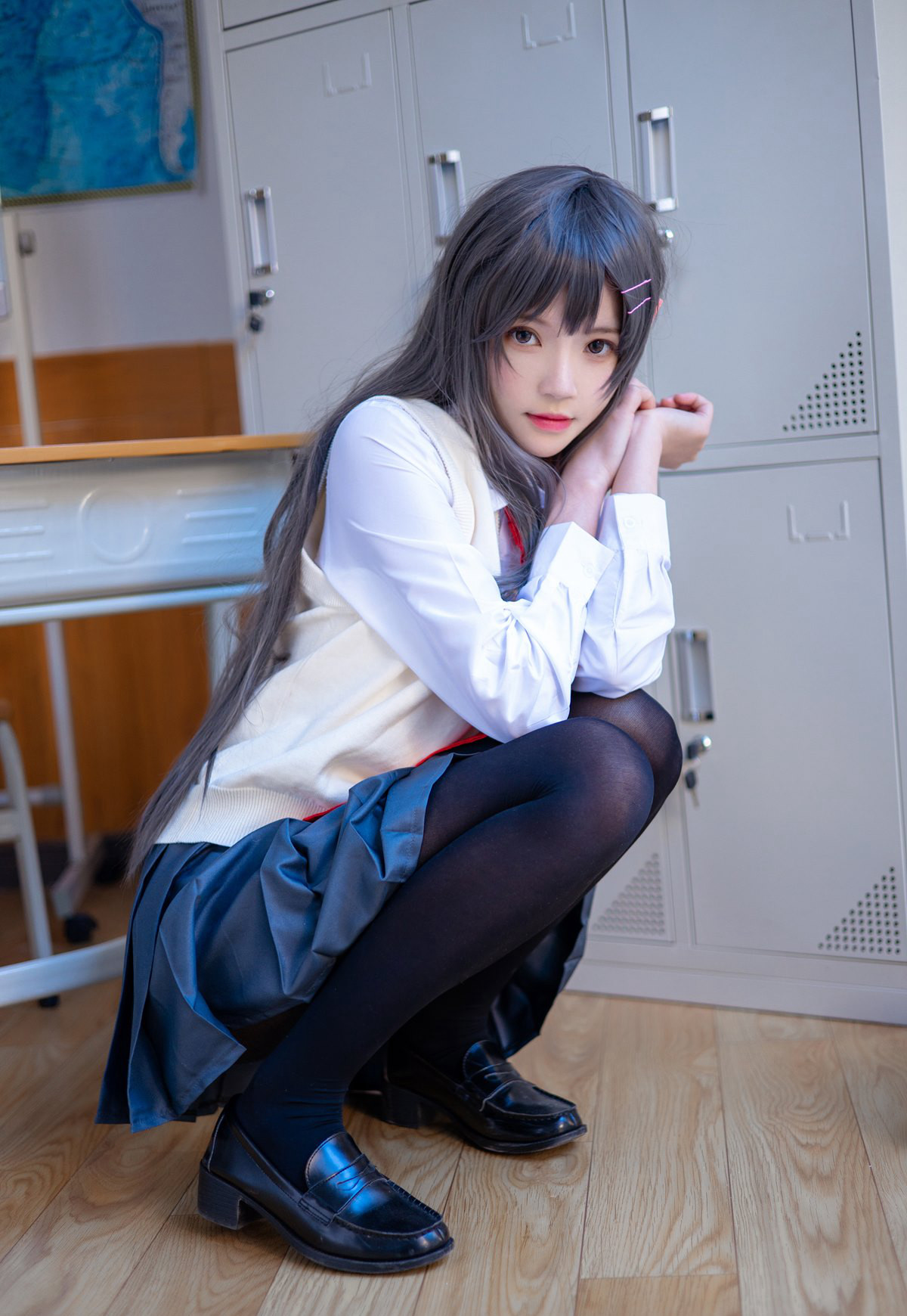 桜桃喵2022性感兔女郎黑丝袜超污黑丝美女cos污图