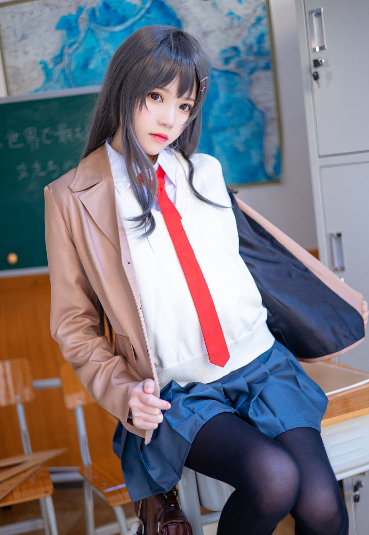 桜桃喵2022性感兔女郎黑丝袜超污黑丝美女cos污图