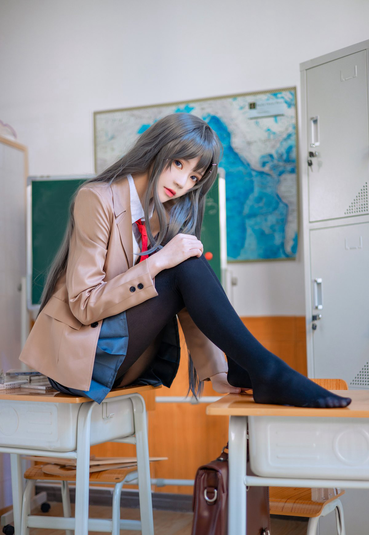 桜桃喵2022性感兔女郎黑丝袜超污黑丝美女cos污图