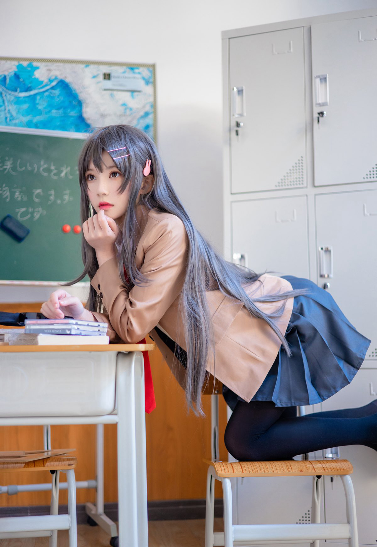 桜桃喵2022性感兔女郎黑丝袜超污黑丝美女cos污图