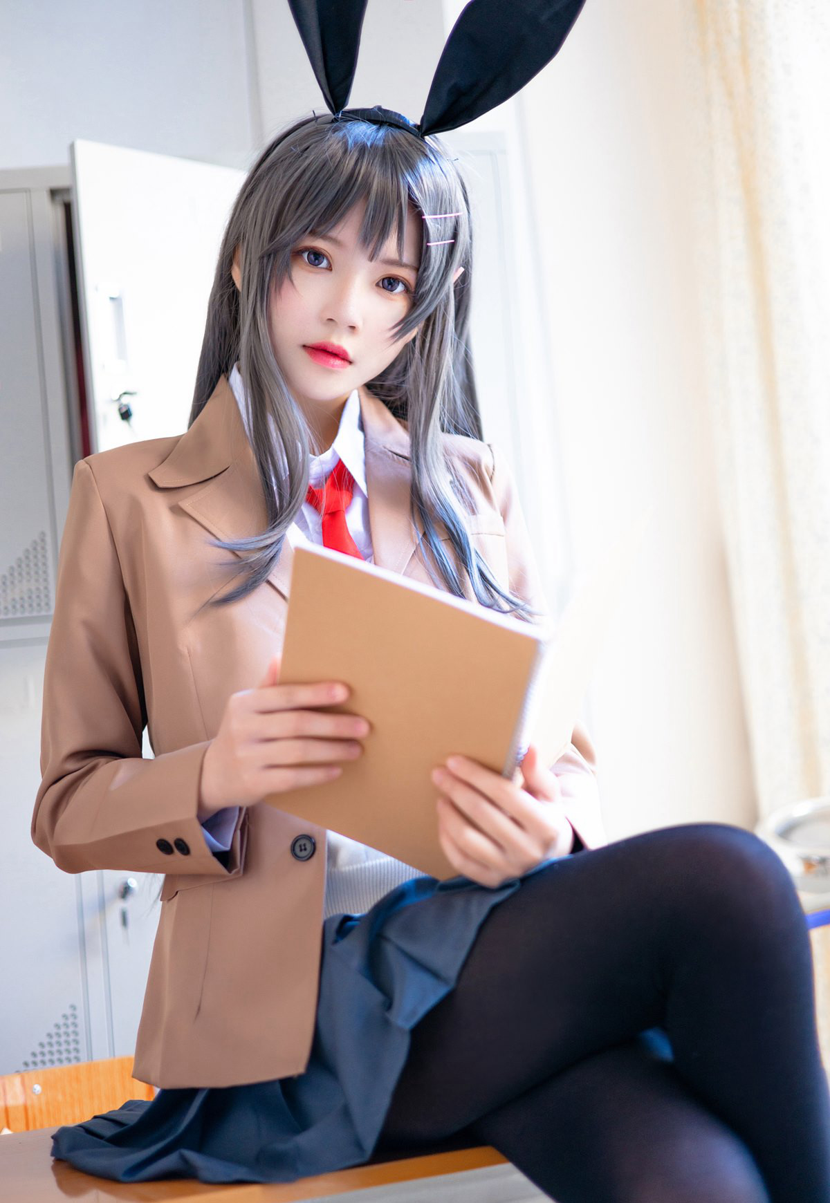 桜桃喵2022性感兔女郎黑丝袜超污黑丝美女cos污图