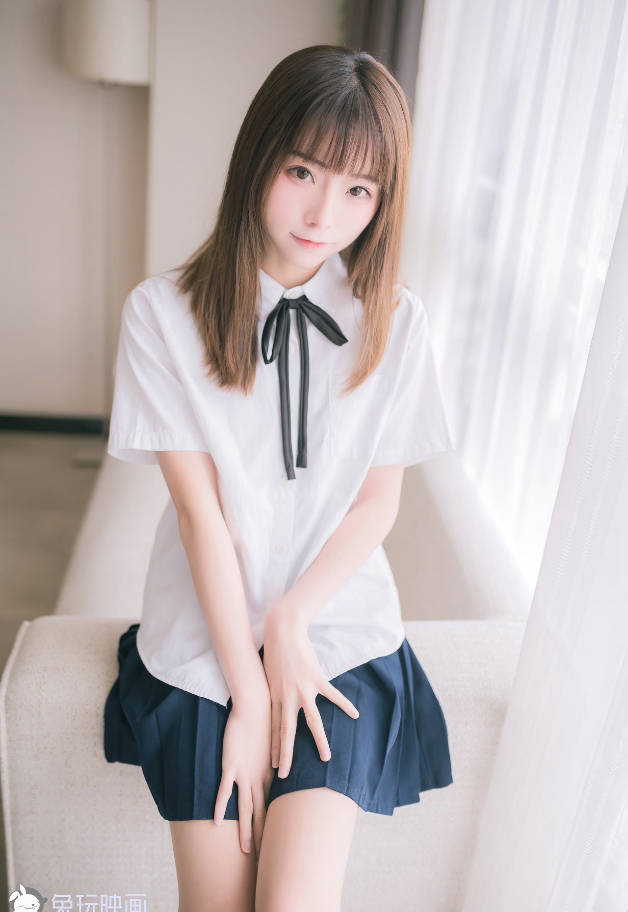 小清新JK妹子女生性感图片美腿COSPLAY美女套图