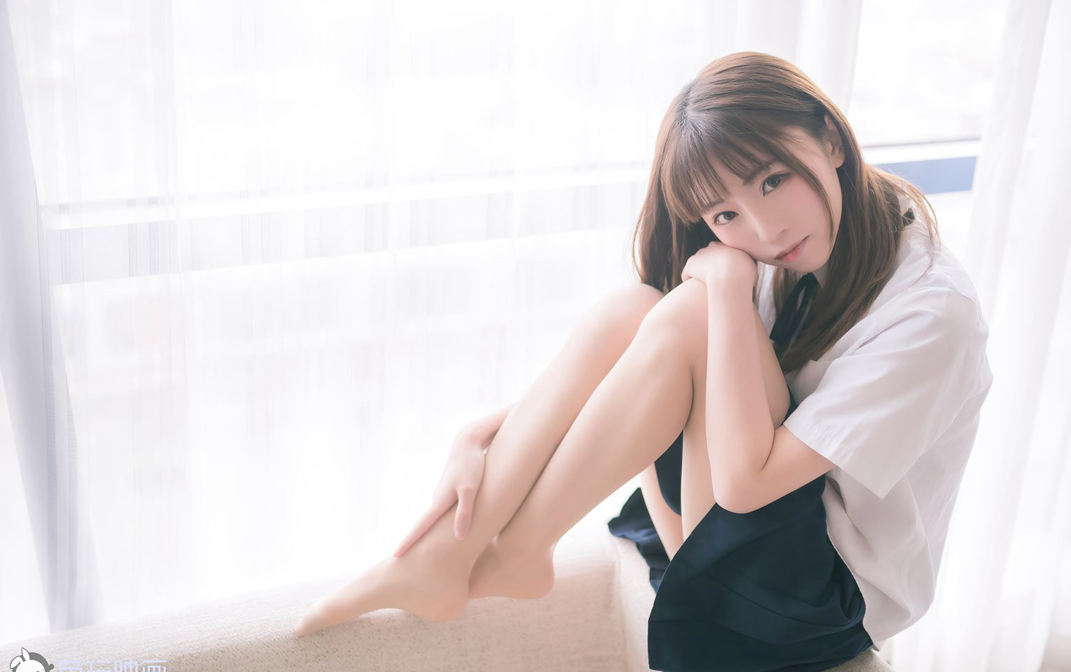 小清新JK妹子女生性感图片美腿COSPLAY美女套图