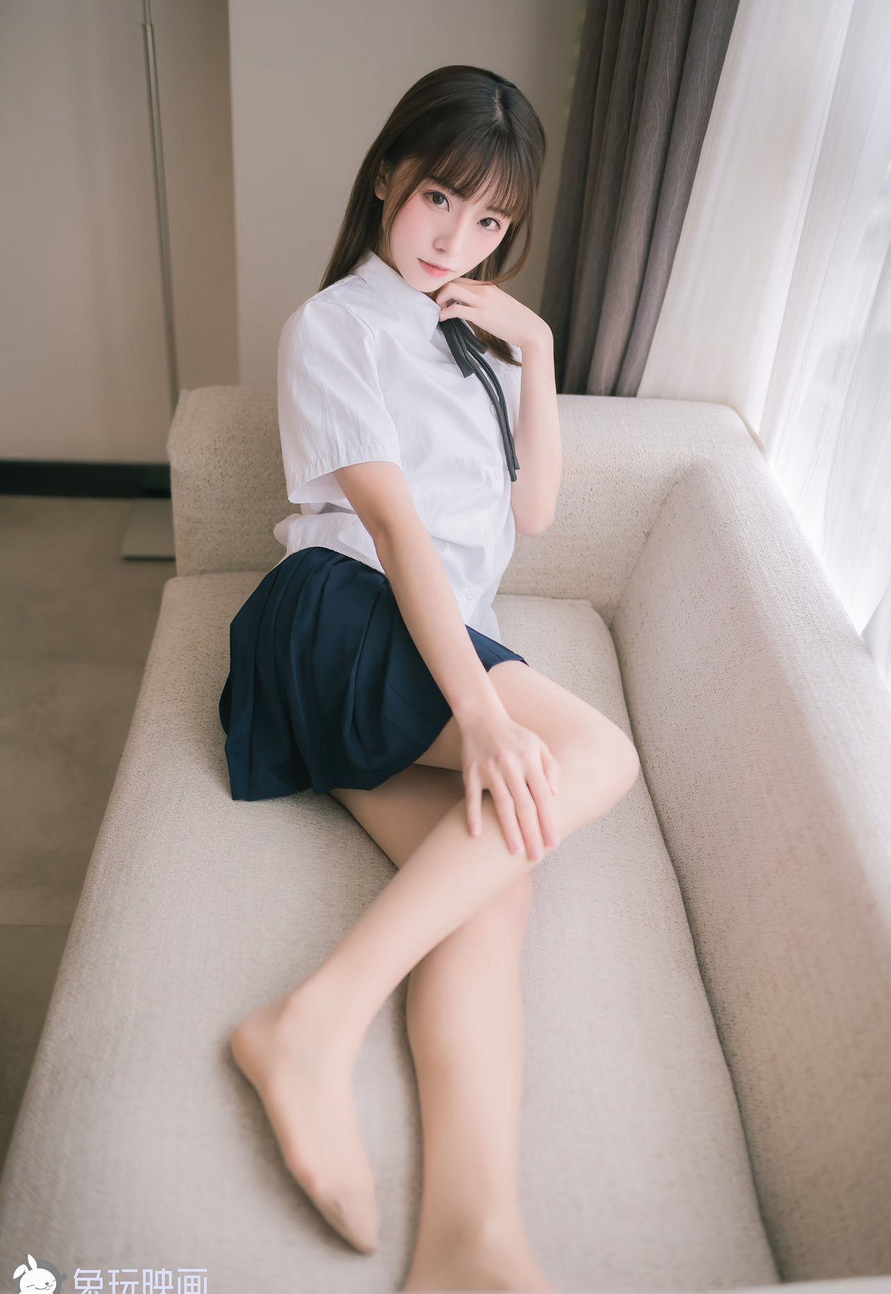 小清新JK妹子女生性感图片美腿COSPLAY美女套图