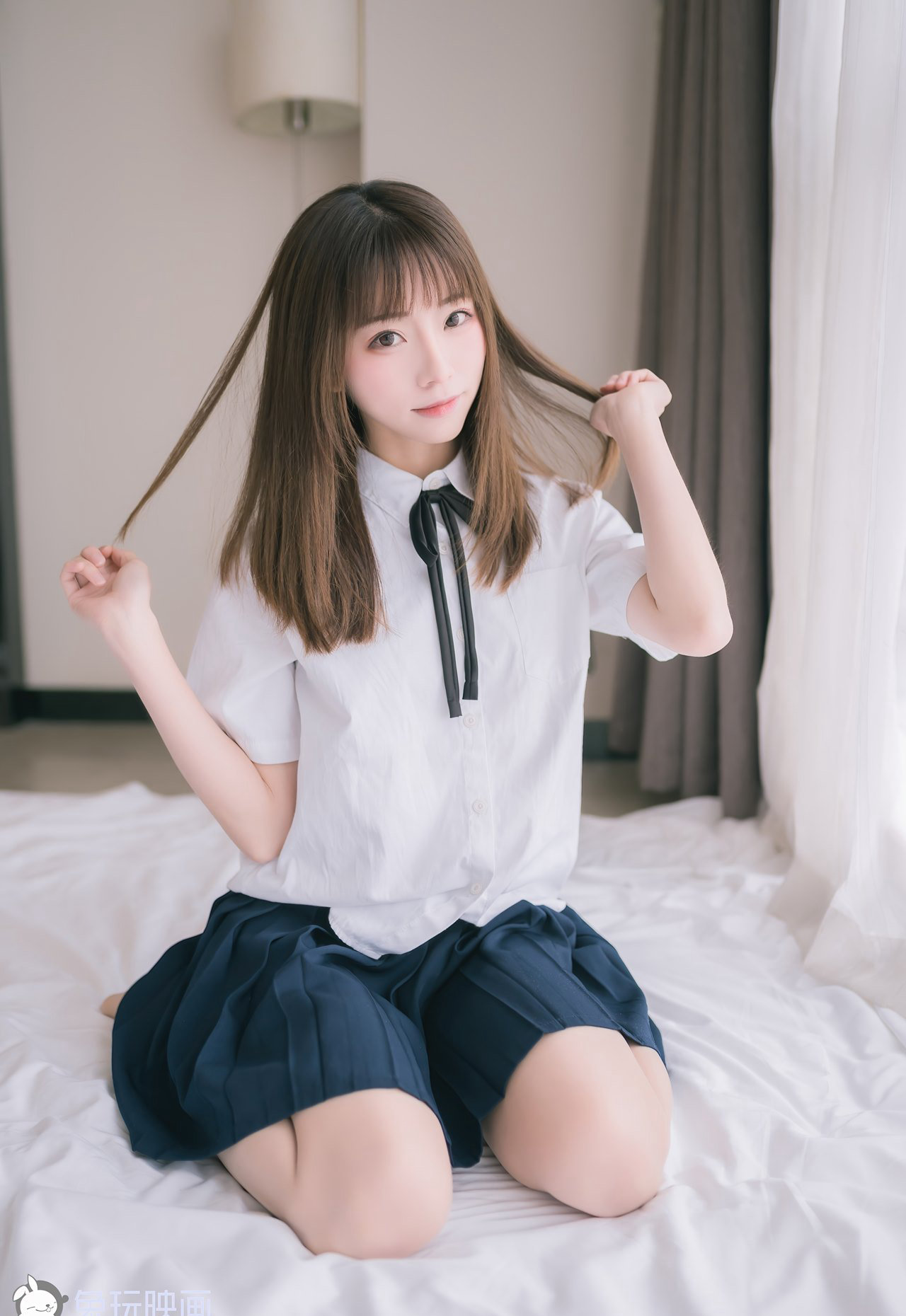 小清新JK妹子女生性感图片美腿COSPLAY美女套图