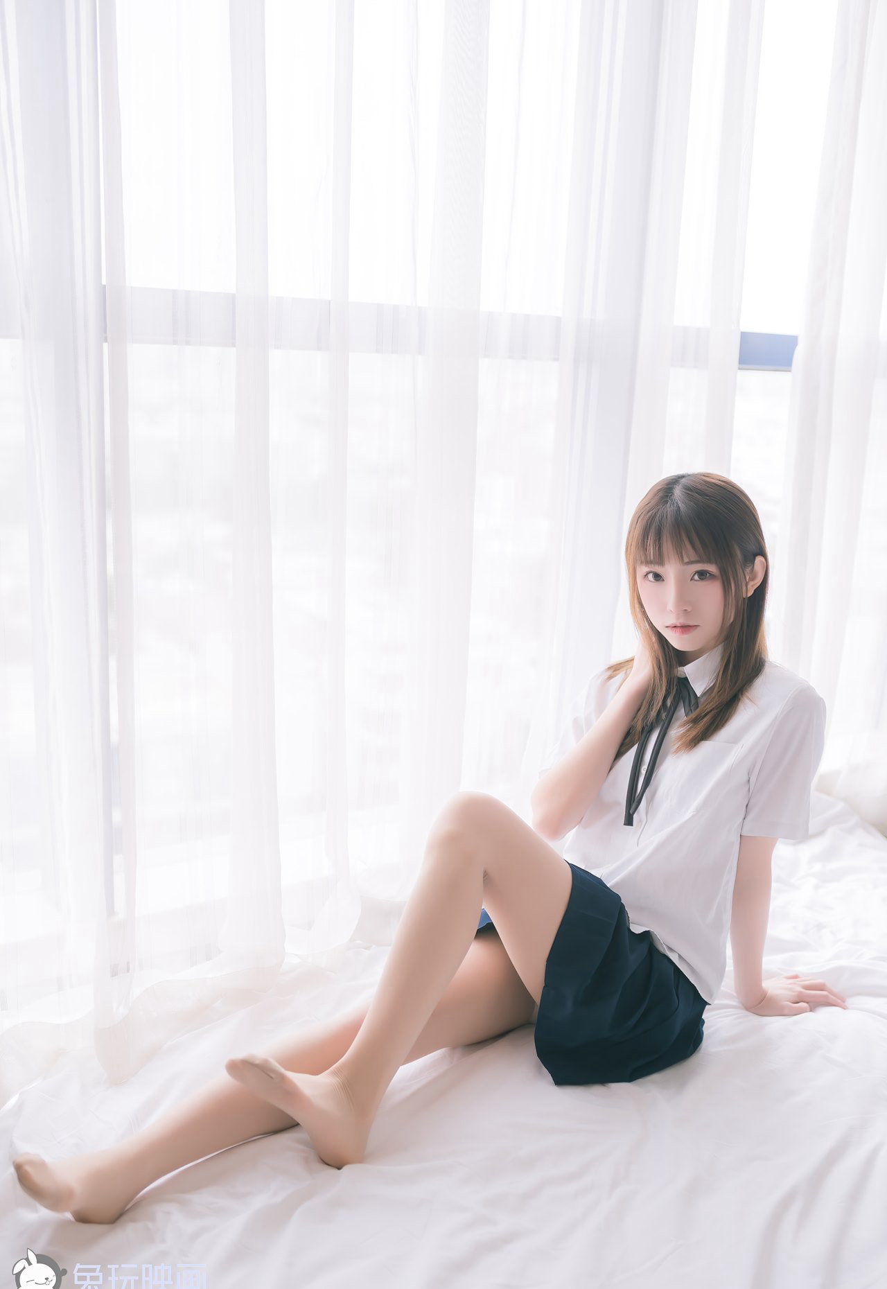 小清新JK妹子女生性感图片美腿COSPLAY美女套图