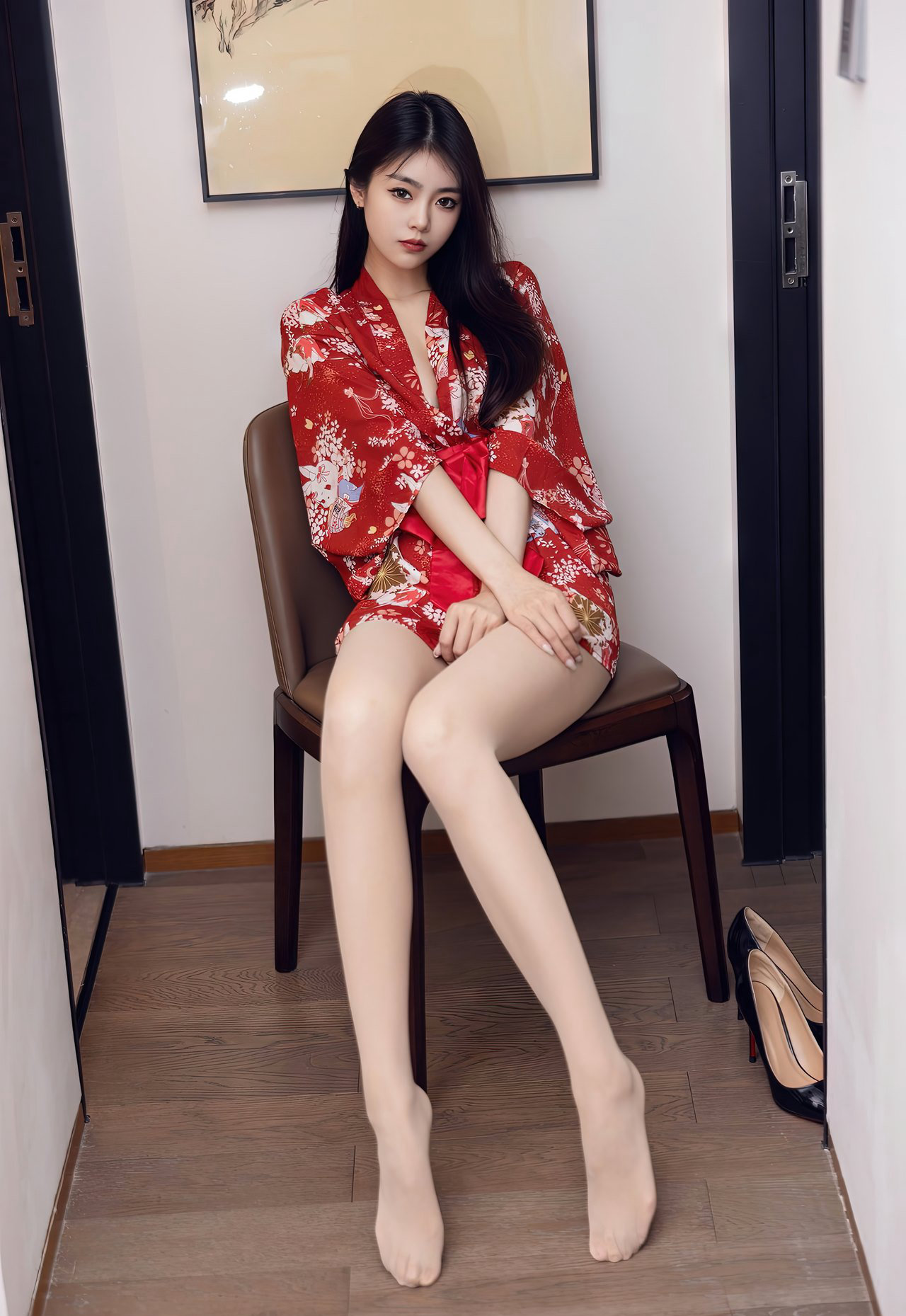 国模大尺度私拍放荡情趣丝袜校花尤蜜荟2022高清套图