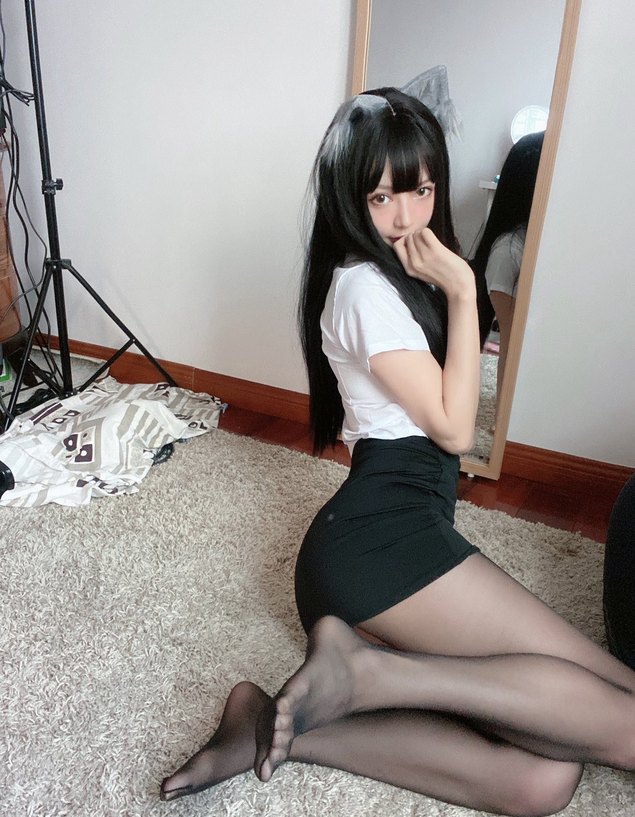 51酱美女老师cosplay大尺度超污动漫美女白丝美腿