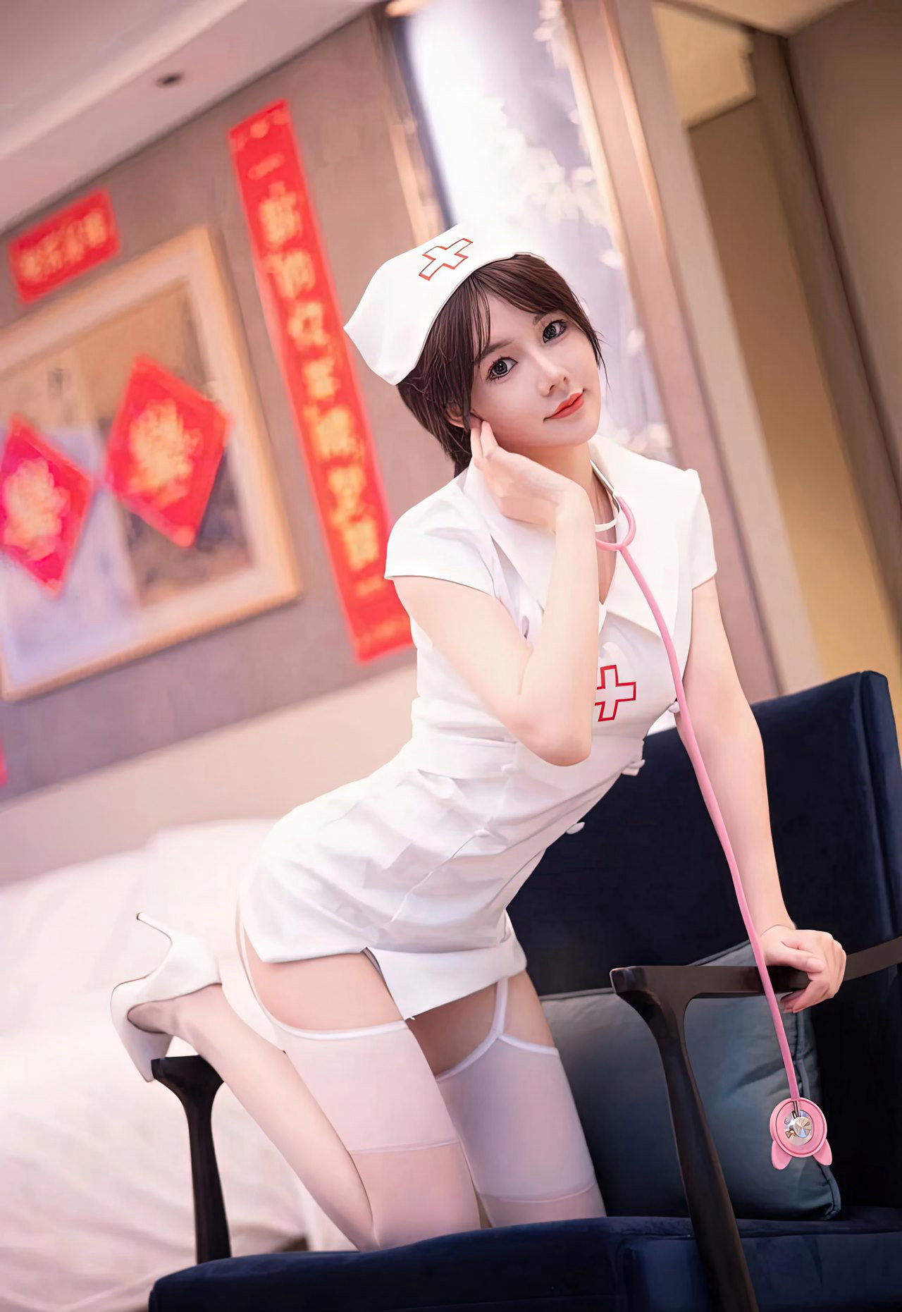 性感护士姐姐极品白丝高跟丁字裤mm131极品尤物美女图片